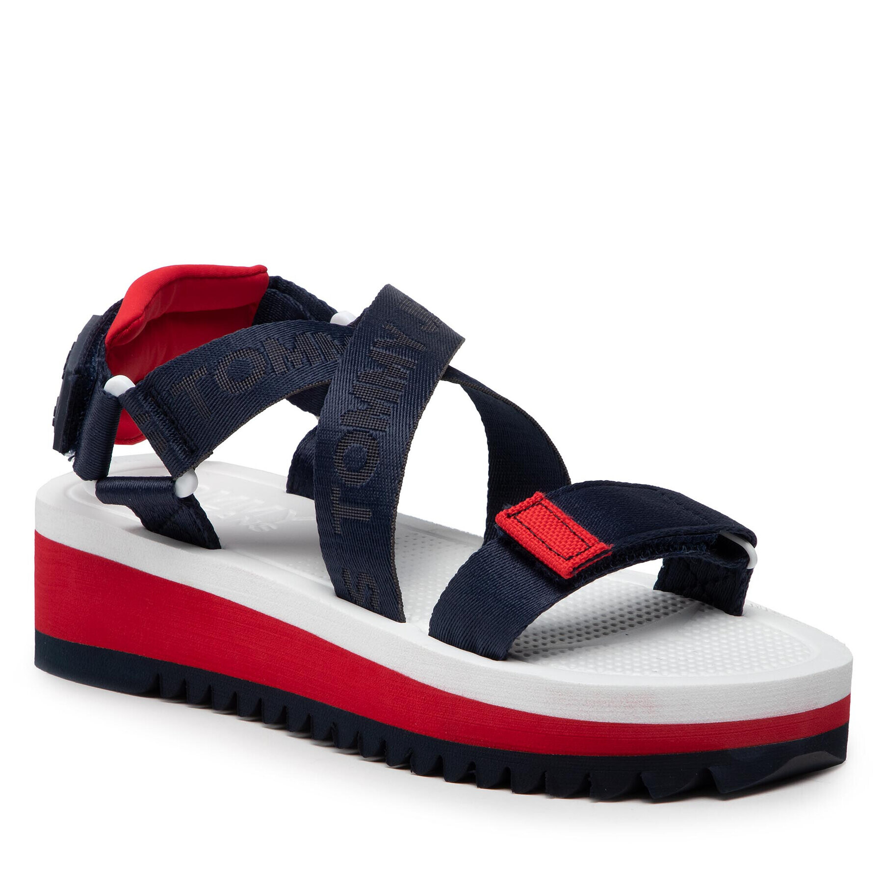 Tommy Jeans Sandale Flatform Eva Sandal EN0EN01839 Bleumarin - Pled.ro