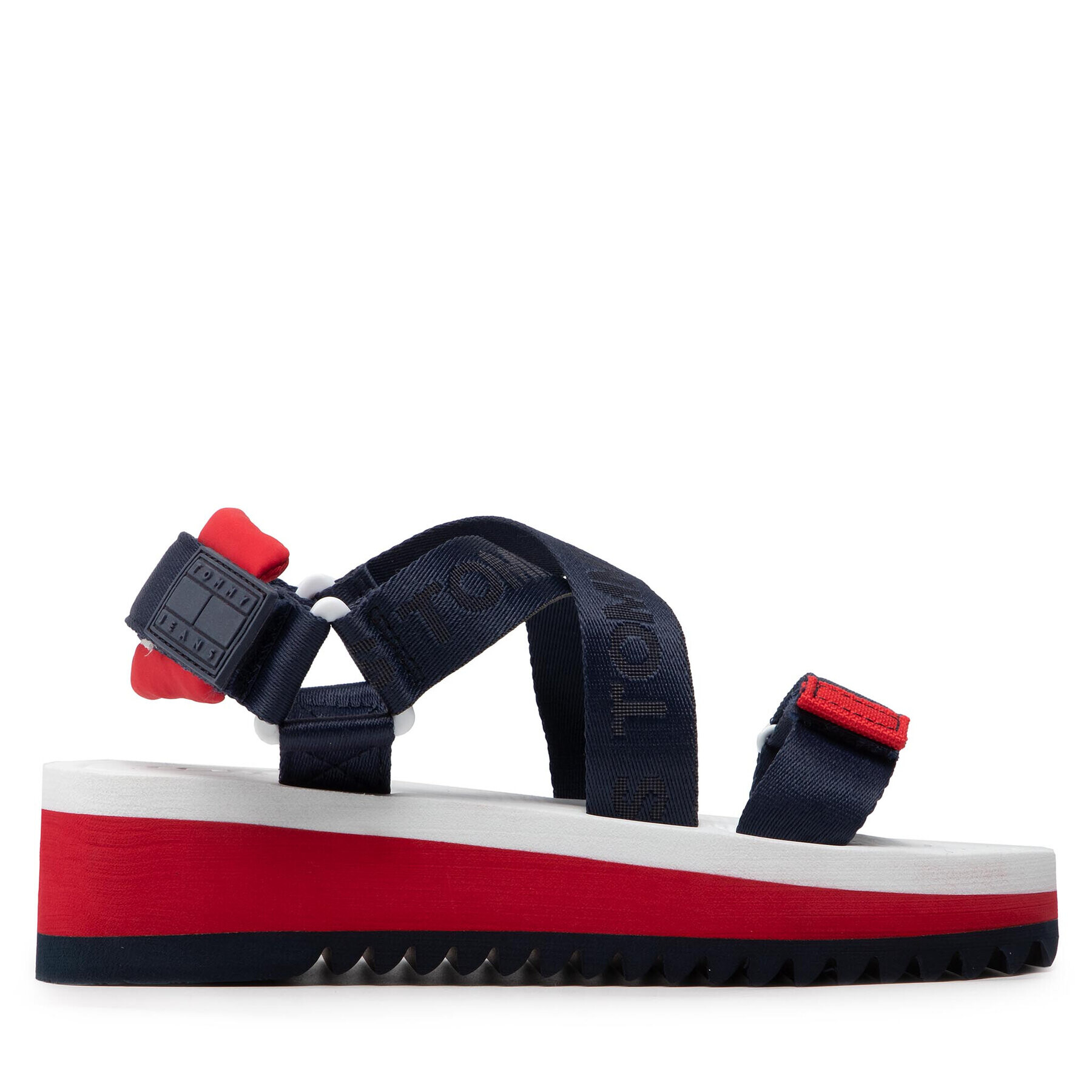 Tommy Jeans Sandale Flatform Eva Sandal EN0EN01839 Bleumarin - Pled.ro