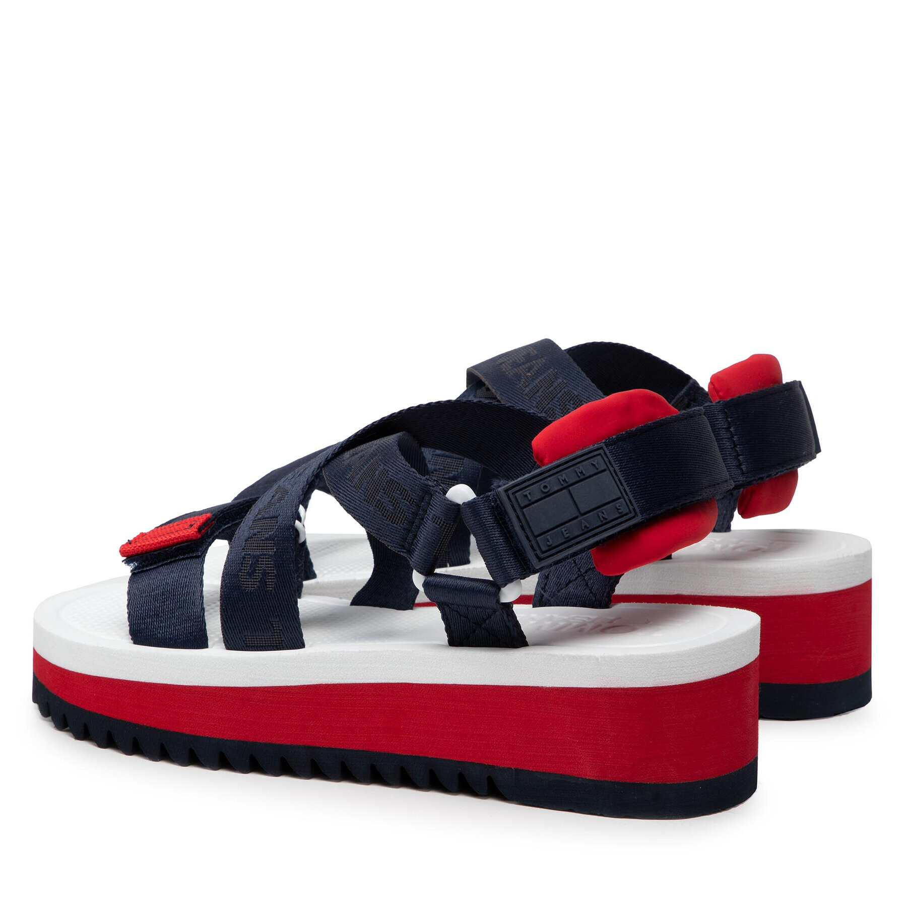 Tommy Jeans Sandale Flatform Eva Sandal EN0EN01839 Bleumarin - Pled.ro