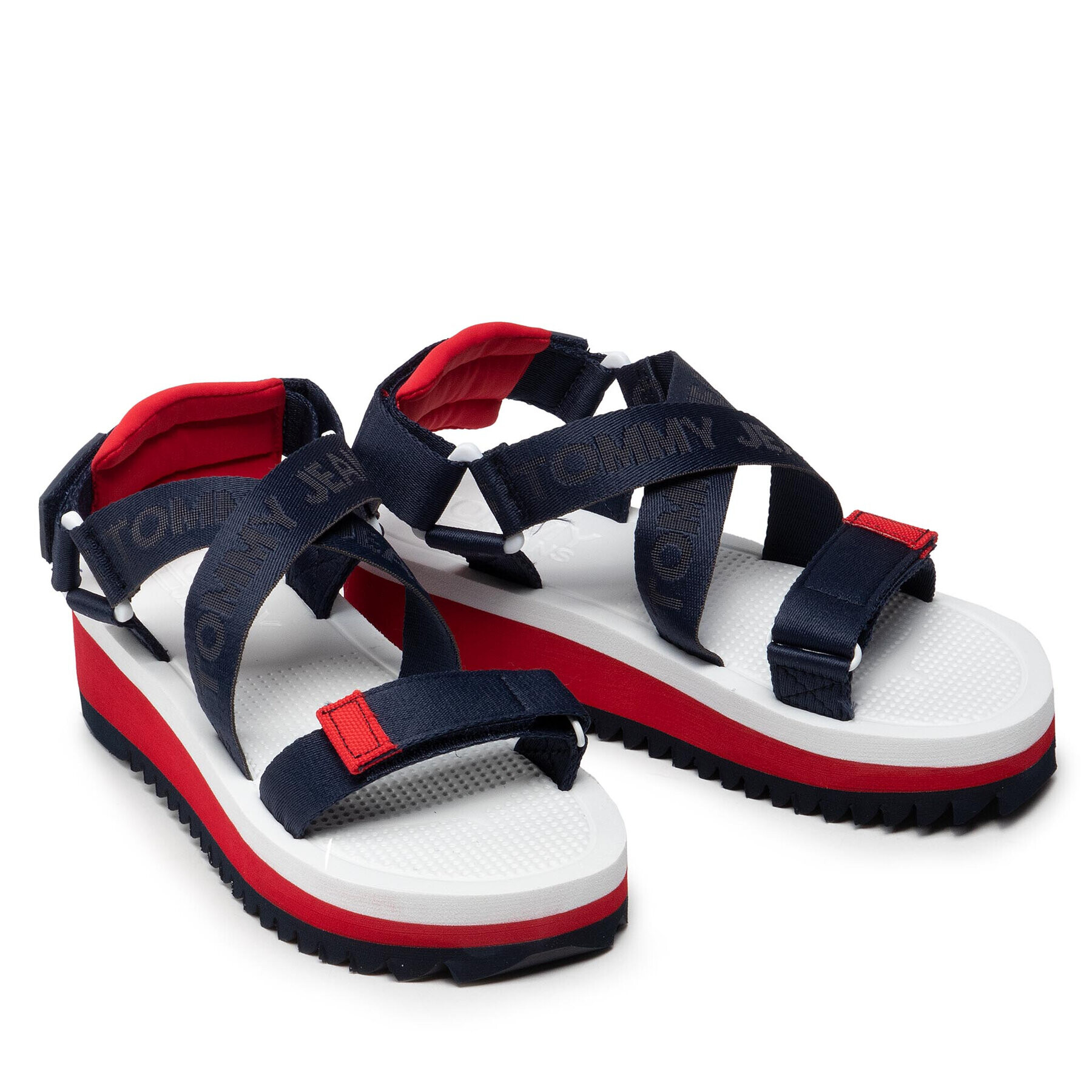 Tommy Jeans Sandale Flatform Eva Sandal EN0EN01839 Bleumarin - Pled.ro