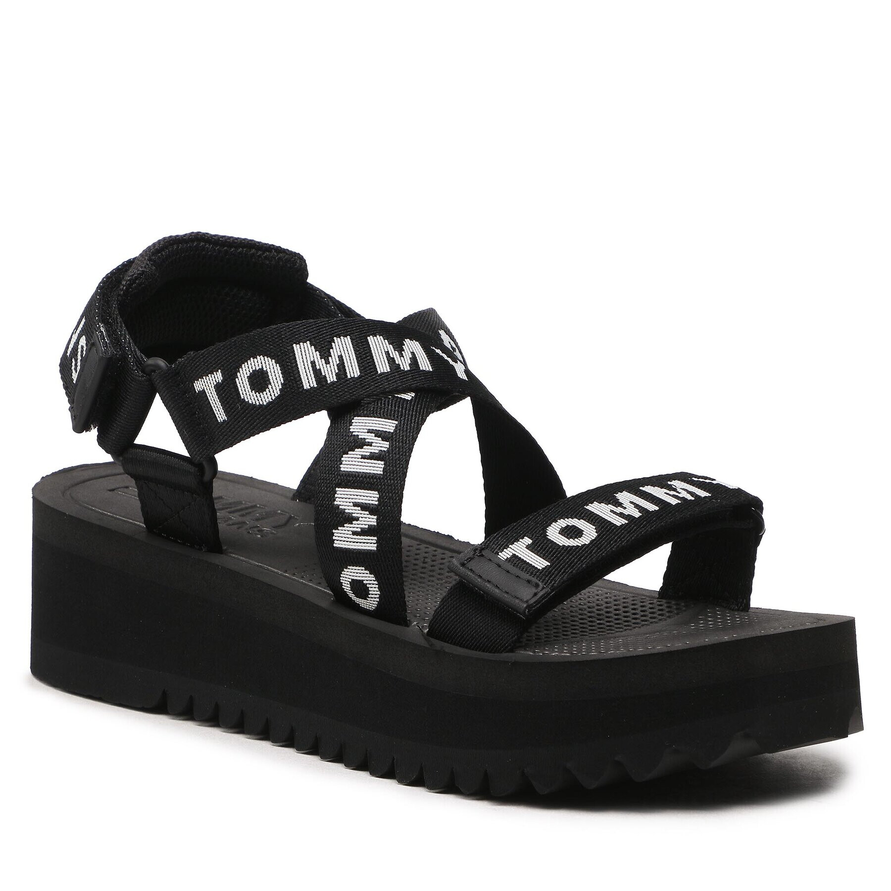 Tommy Jeans Sandale Flfrm Eva Sndl EN0EN02119 Negru - Pled.ro