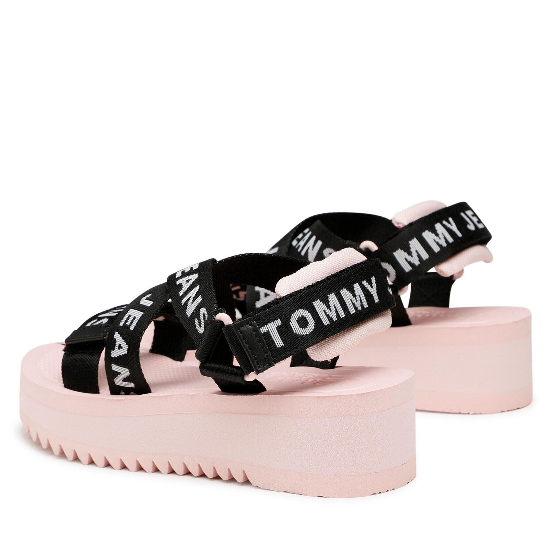 Tommy Jeans Sandale Fltfrm Eva Sndl EN0EN02119 Negru - Pled.ro