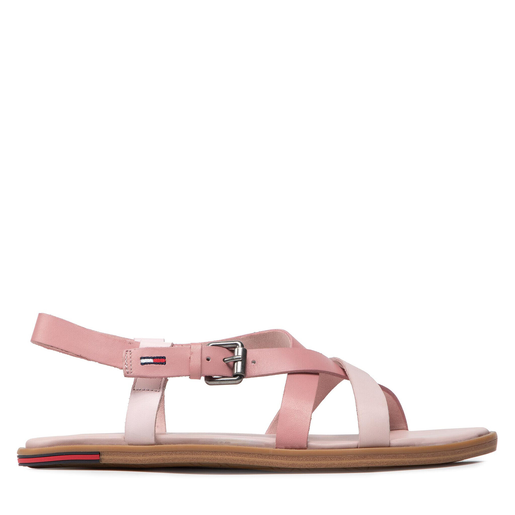 Tommy Jeans Sandale Leather Sandal EN0EN01809 Roz - Pled.ro