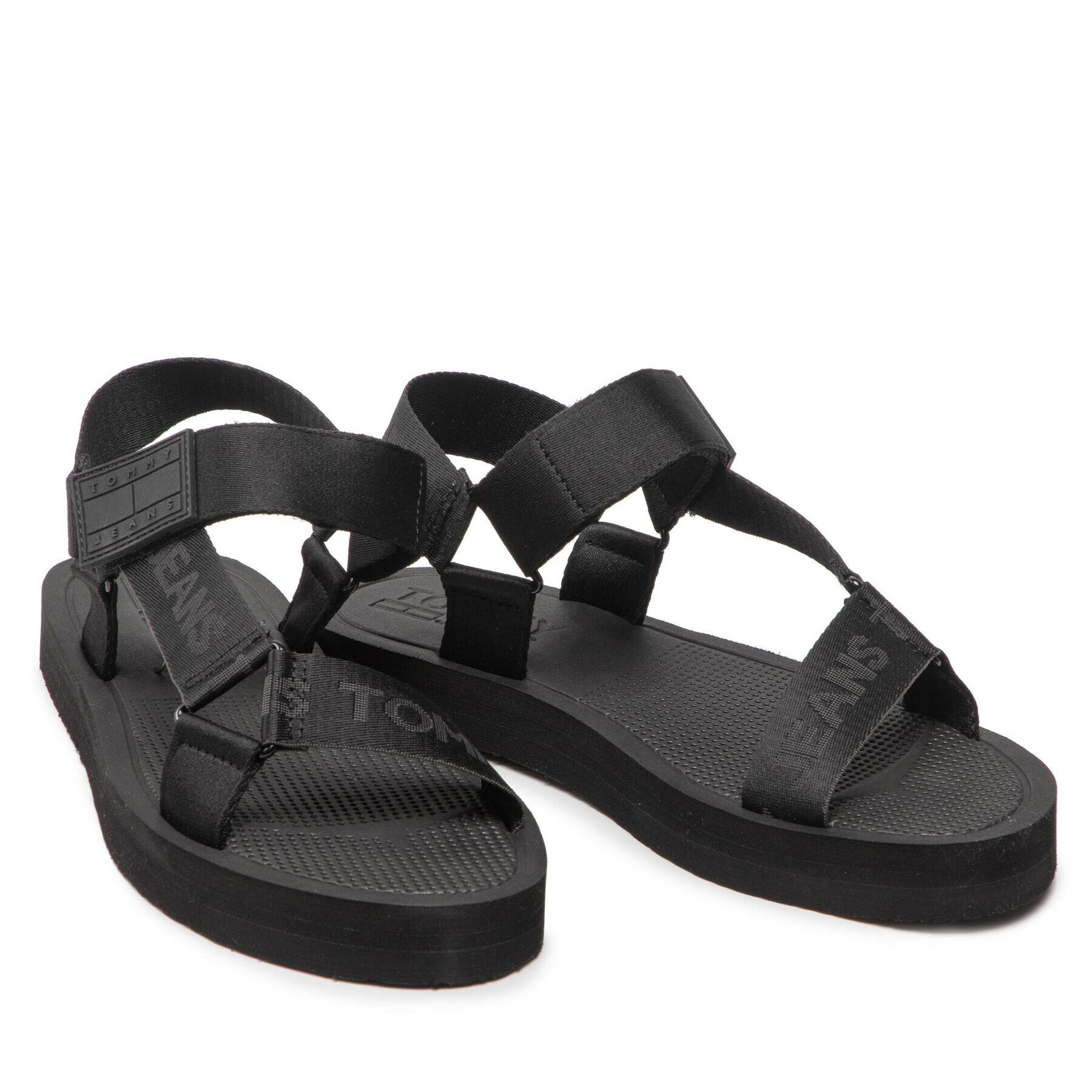 Tommy Jeans Sandale Mens Eva Sandal EM0EM00976 Negru - Pled.ro