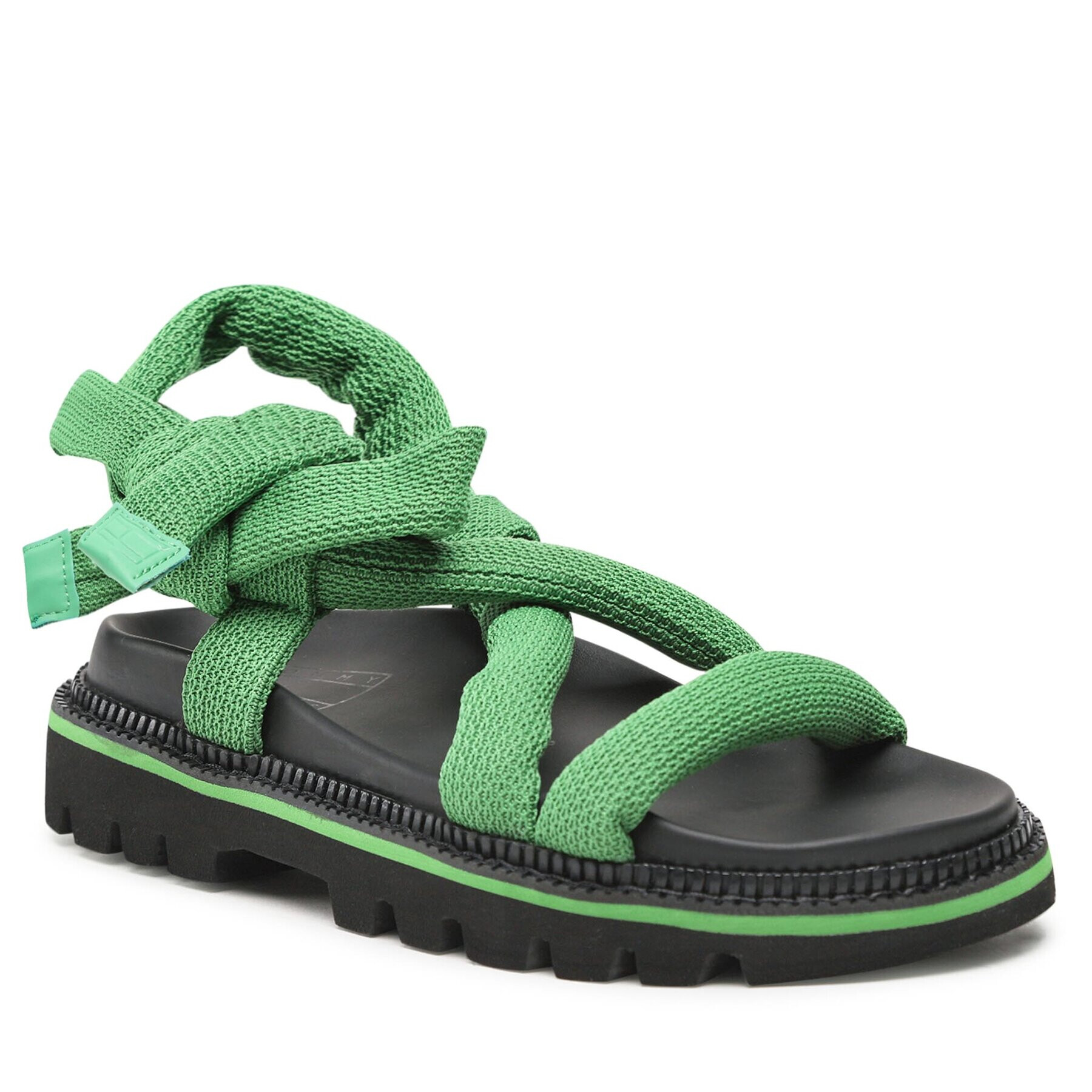 Tommy Jeans Sandale Sandal EN0EN02073 Verde - Pled.ro