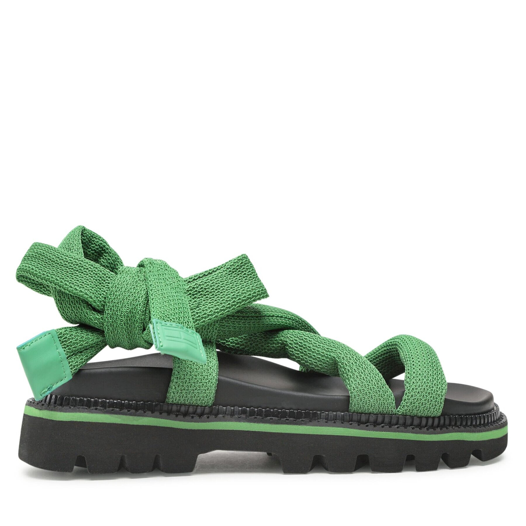 Tommy Jeans Sandale Sandal EN0EN02073 Verde - Pled.ro