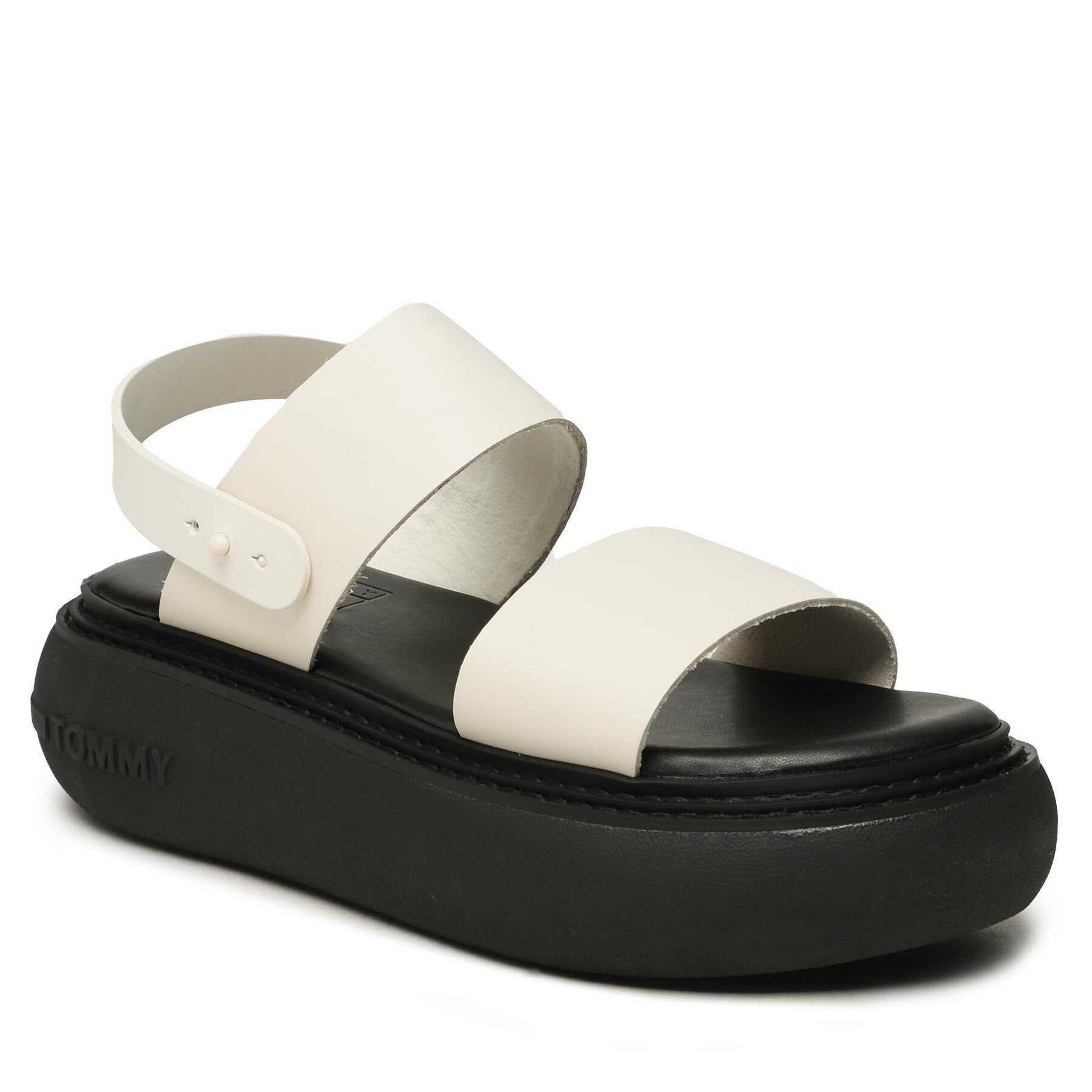 Tommy Jeans Sandale Volume Sandal Stripe EN0EN02077 Alb - Pled.ro