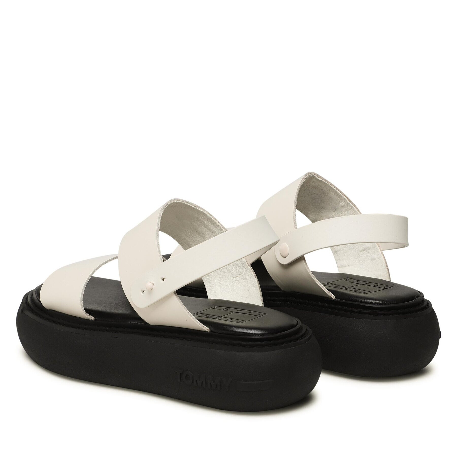 Tommy Jeans Sandale Volume Sandal Stripe EN0EN02077 Alb - Pled.ro