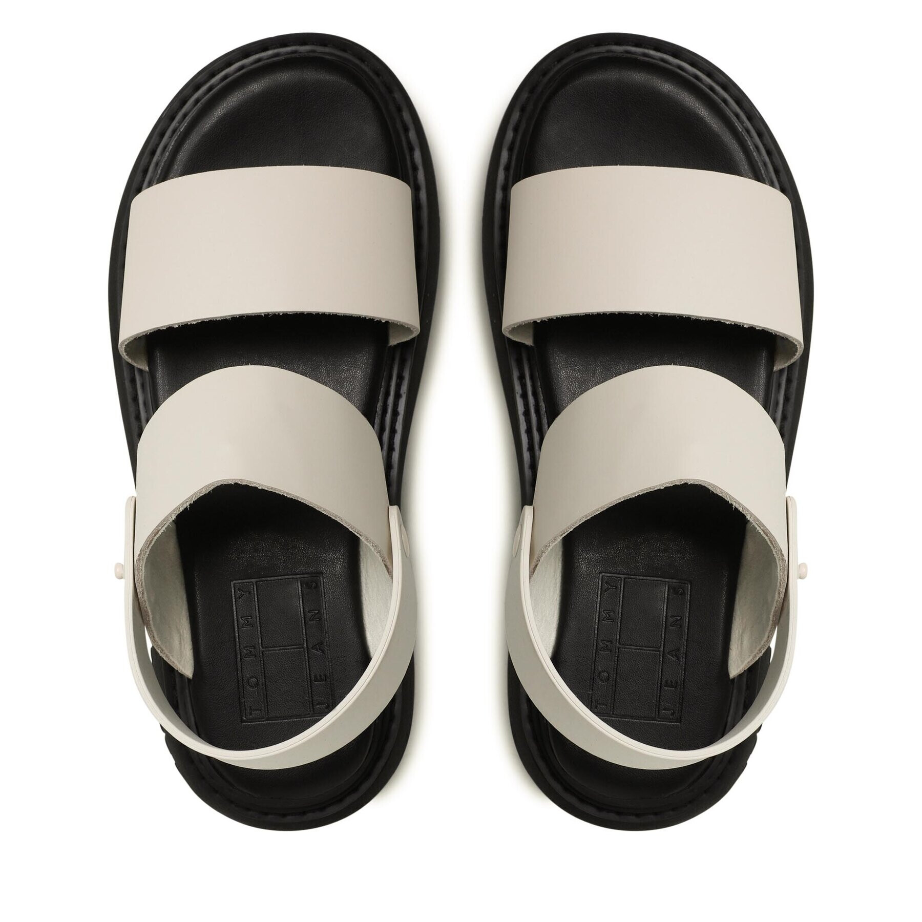 Tommy Jeans Sandale Volume Sandal Stripe EN0EN02077 Alb - Pled.ro