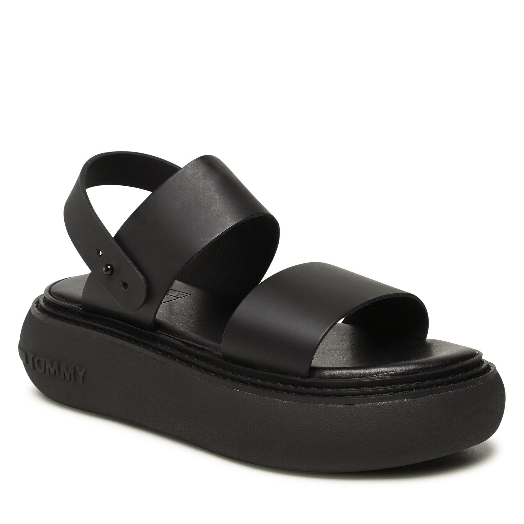 Tommy Jeans Sandale Volume Sandal Stripe EN0EN02077 Negru - Pled.ro