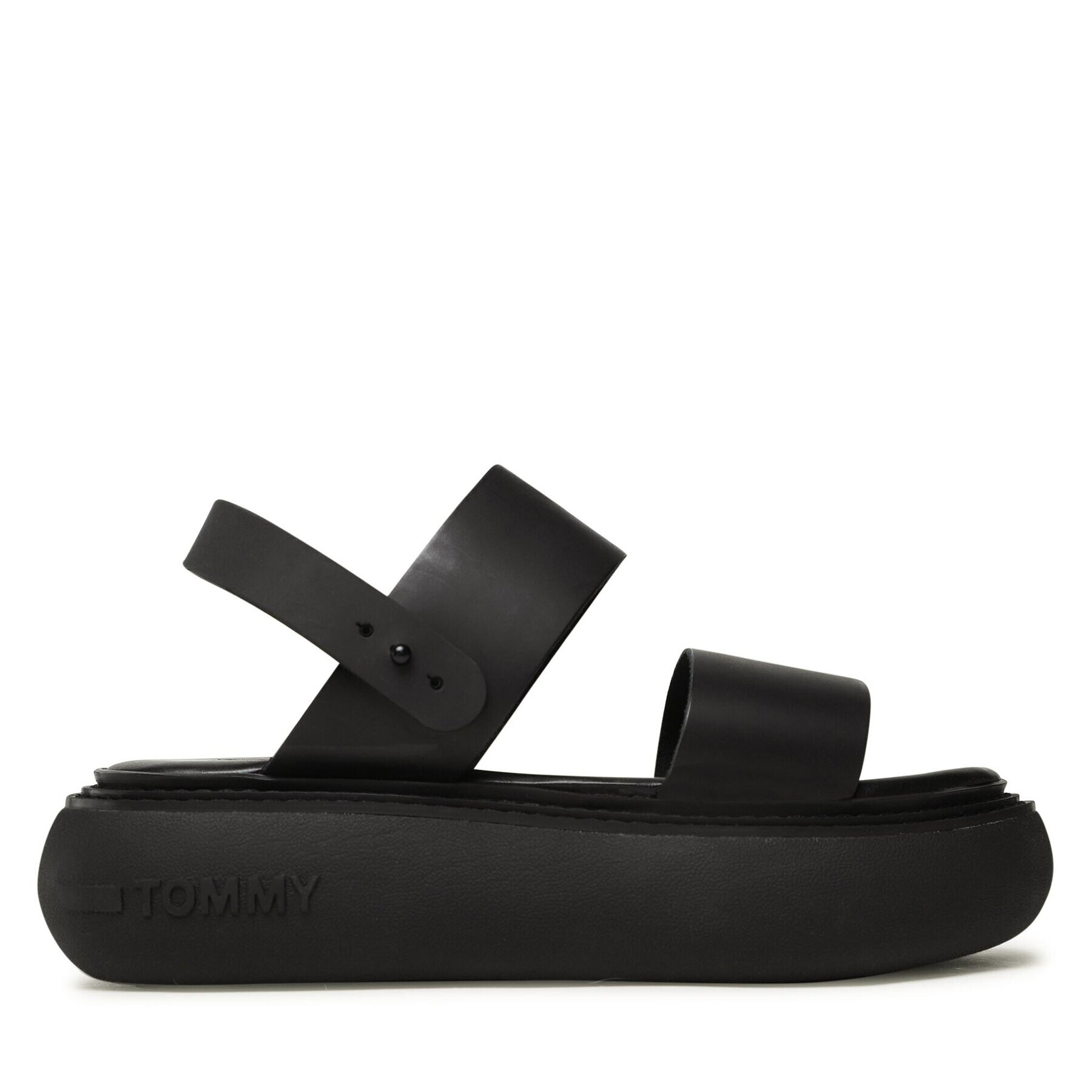 Tommy Jeans Sandale Volume Sandal Stripe EN0EN02077 Negru - Pled.ro