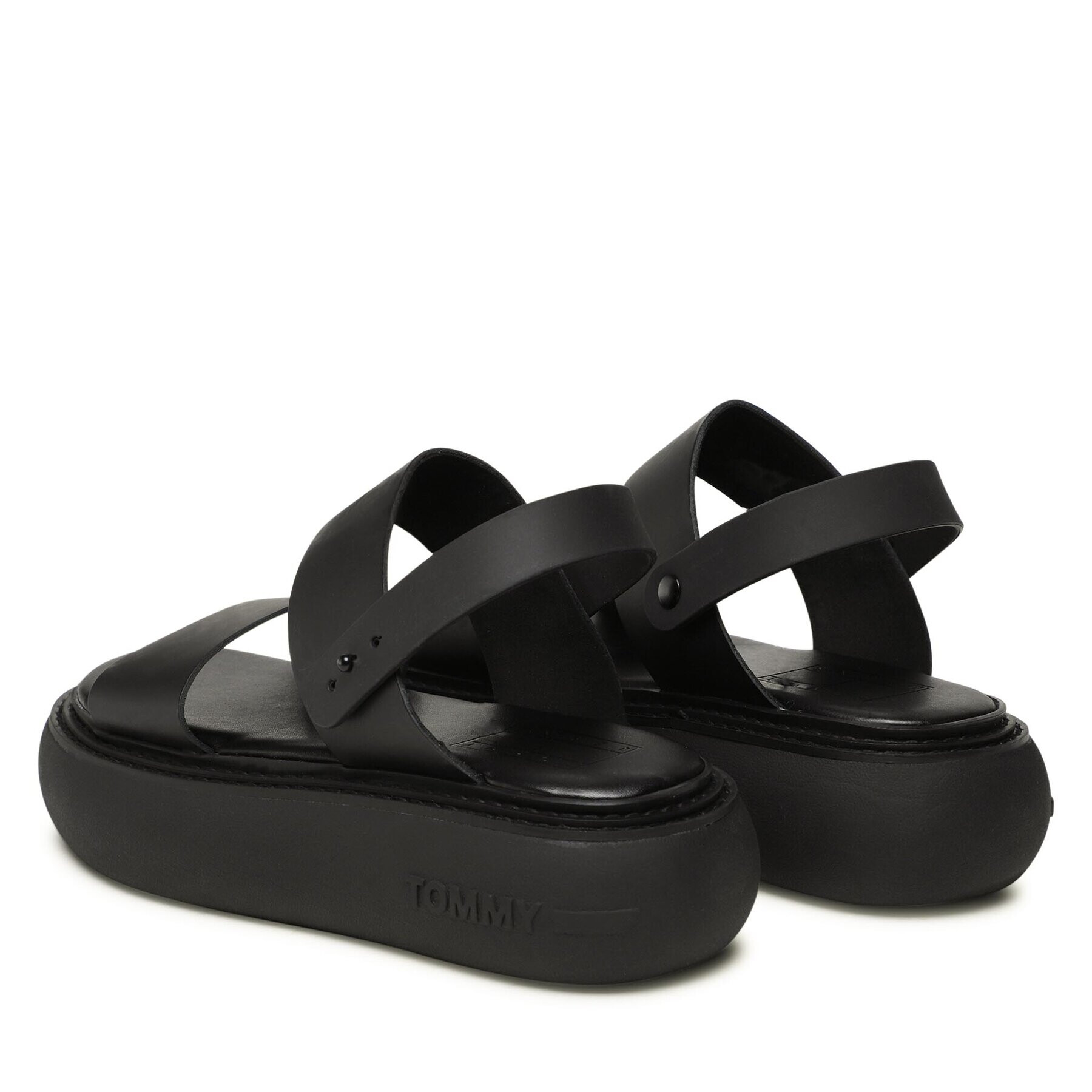 Tommy Jeans Sandale Volume Sandal Stripe EN0EN02077 Negru - Pled.ro