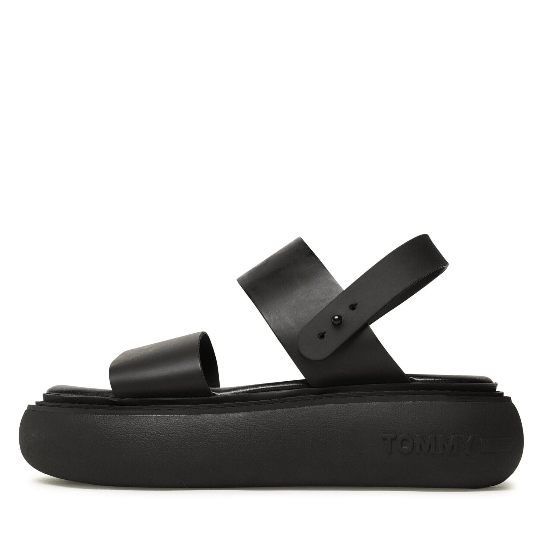 Tommy Jeans Sandale Volume Sandal Stripe EN0EN02077 Negru - Pled.ro