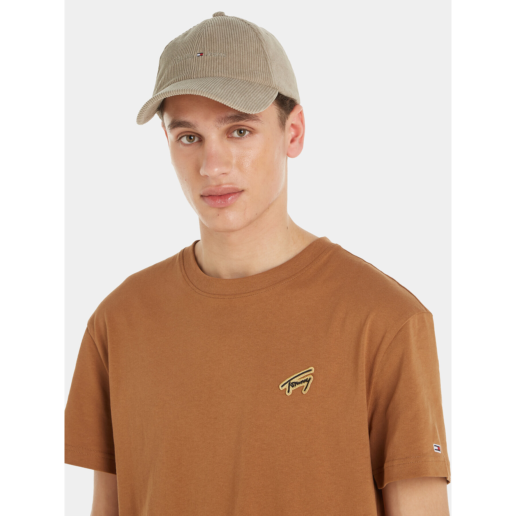 Tommy Jeans Șapcă Im Tju Sport Corduroy Cap AU0AU01807 Verde - Pled.ro