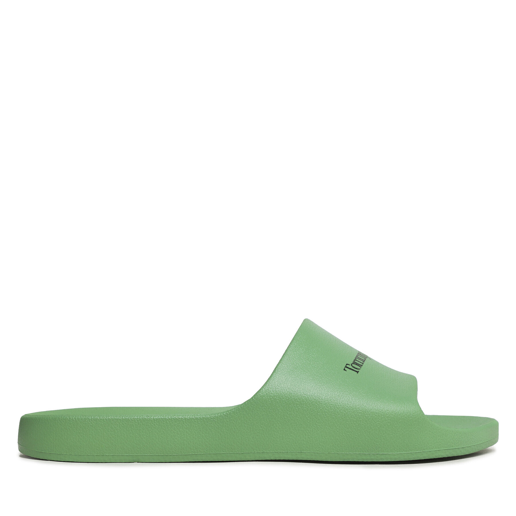 Tommy Jeans Șlapi Basic Slide EM0EM01144 Verde - Pled.ro