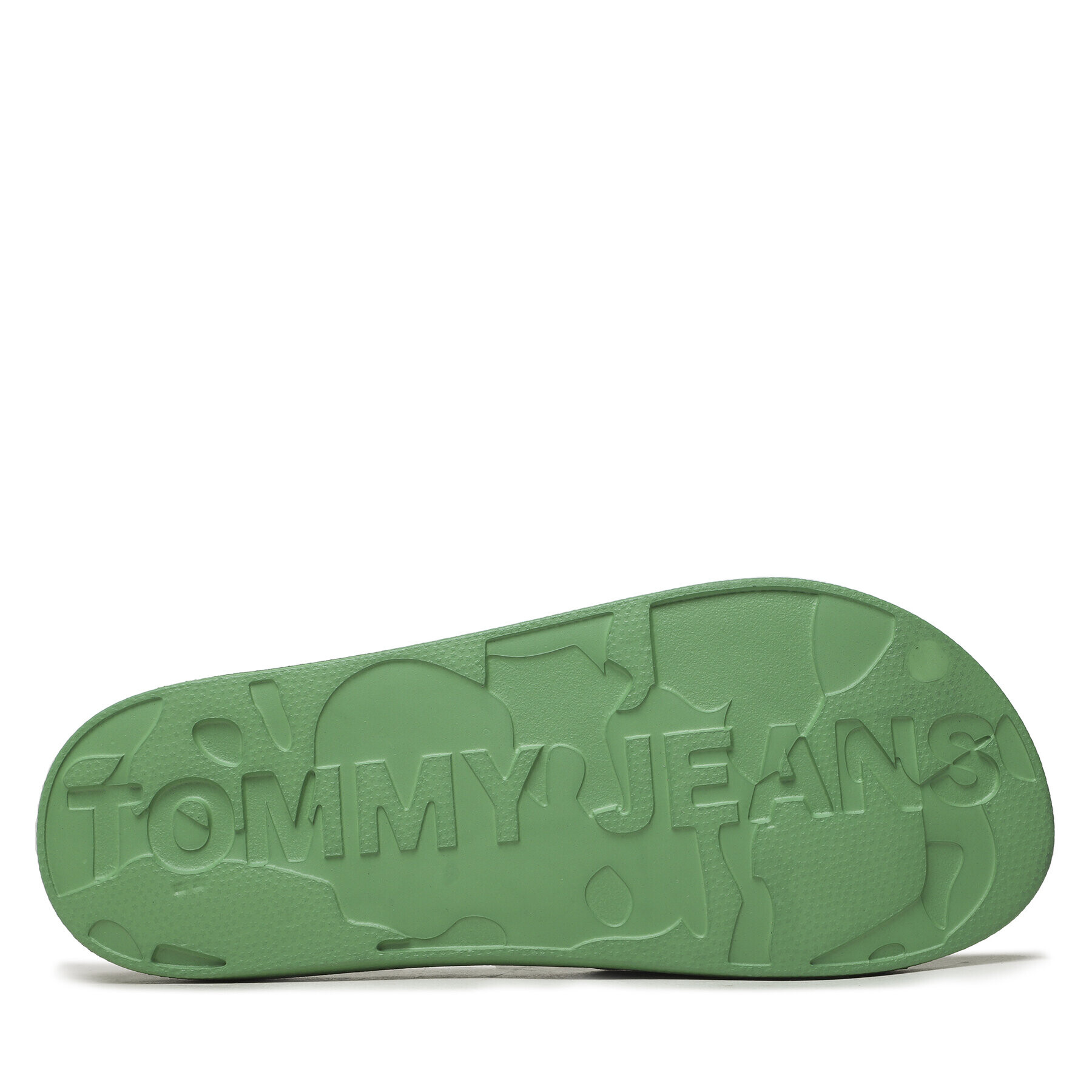 Tommy Jeans Șlapi Basic Slide EM0EM01144 Verde - Pled.ro