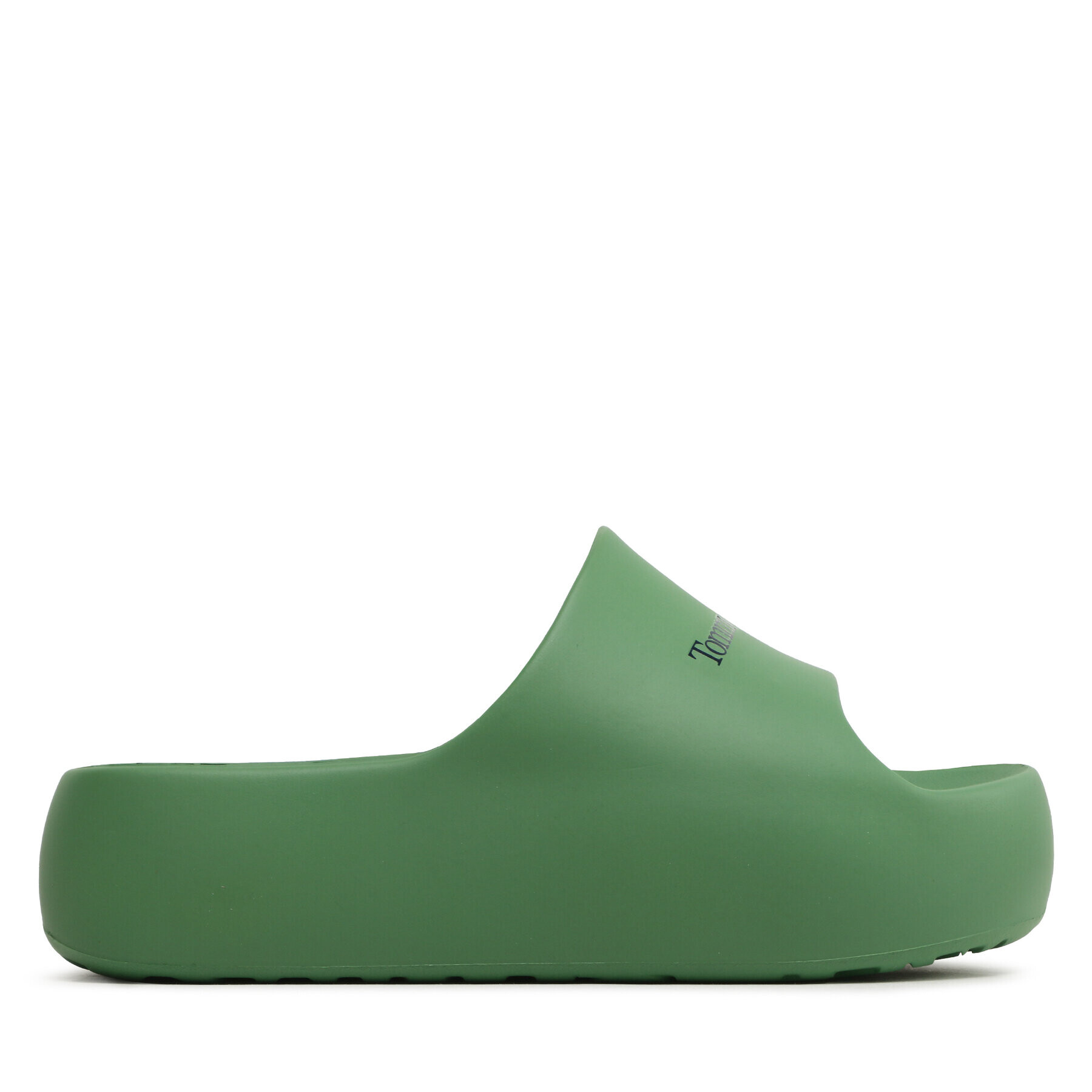 Tommy Jeans Șlapi Chunky Flatform Pool EN0EN02134 Verde - Pled.ro