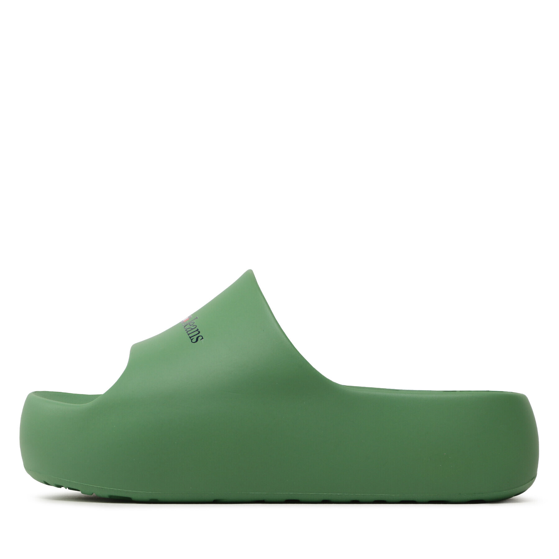 Tommy Jeans Șlapi Chunky Flatform Pool EN0EN02134 Verde - Pled.ro