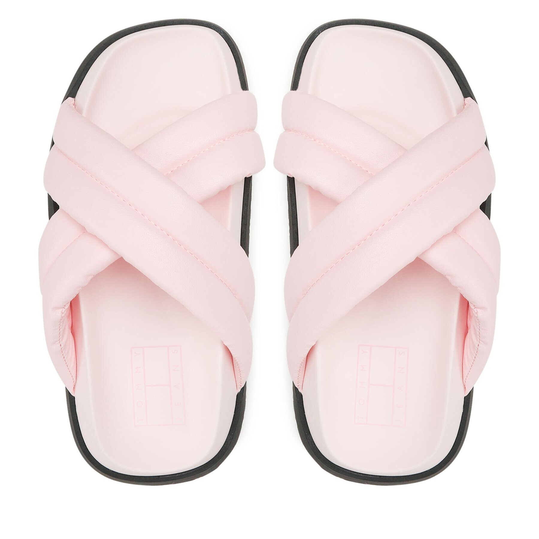 Tommy Jeans Șlapi Fancy Padded Sandal EN0EN02175 Roz - Pled.ro