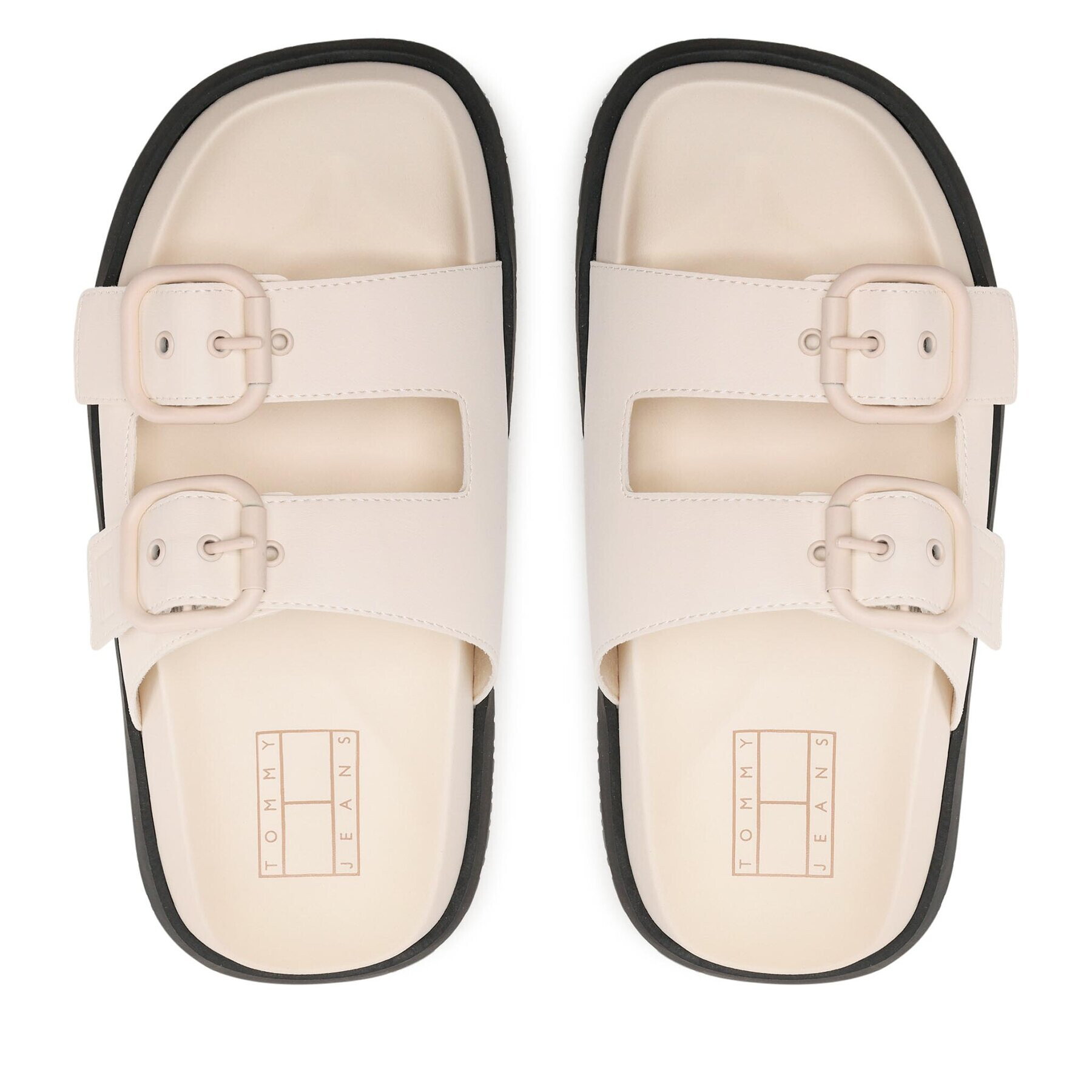 Tommy Jeans Șlapi Fancy Sandal EN0EN02136 Écru - Pled.ro