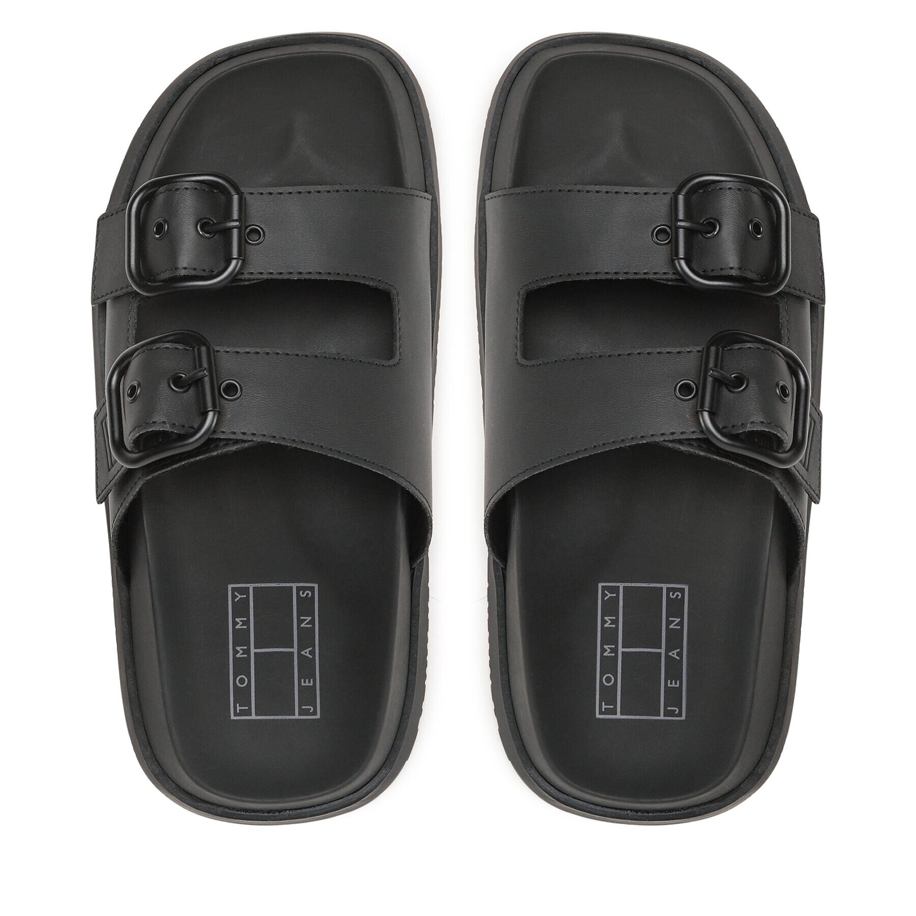 Tommy Jeans Șlapi Fancy Sandal EN0EN02136 Negru - Pled.ro