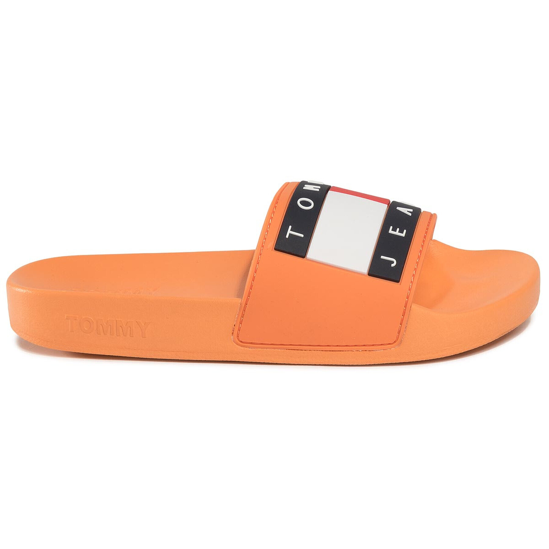 Tommy Jeans Șlapi Flag Pool Slide EN0EN00474 Portocaliu - Pled.ro