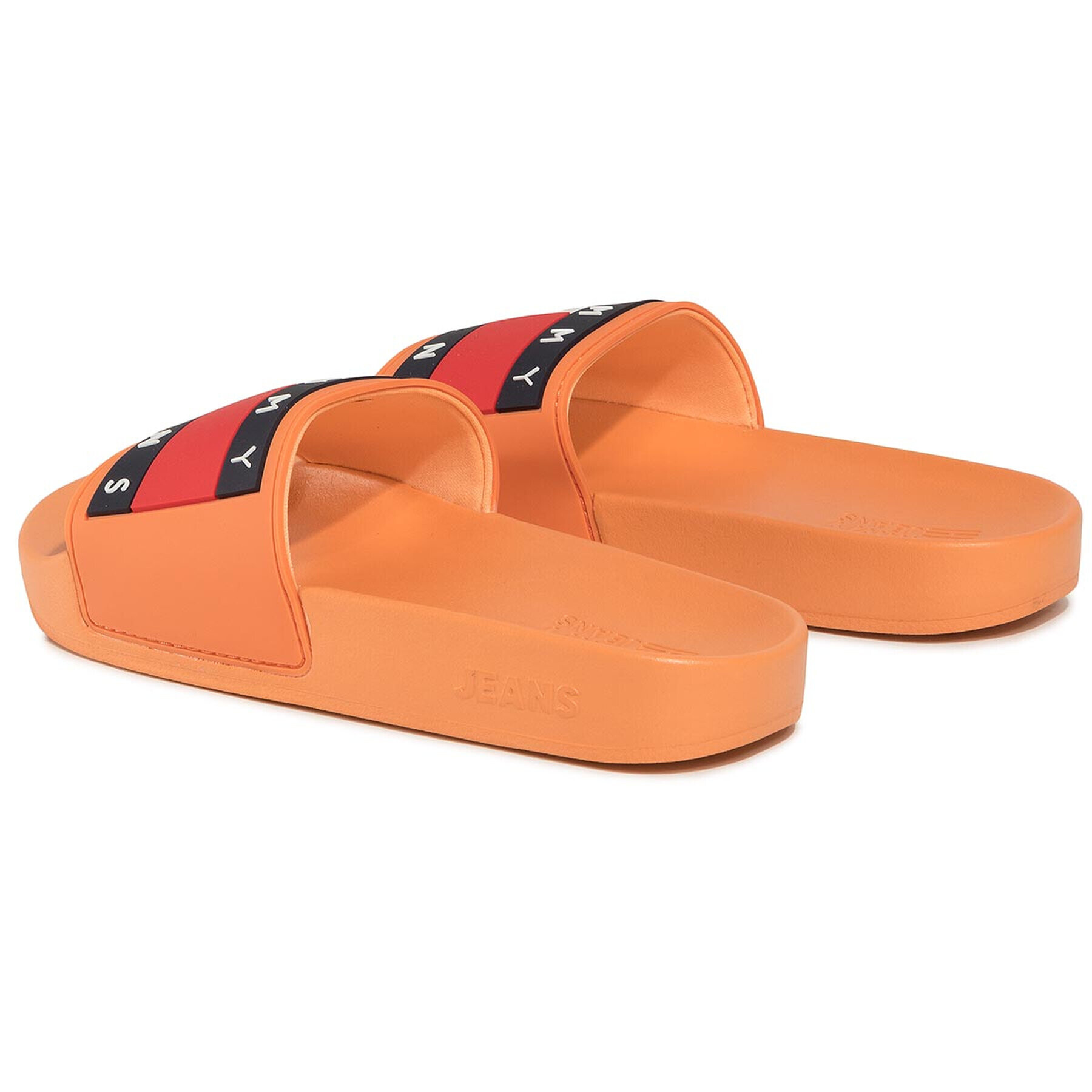 Tommy Jeans Șlapi Flag Pool Slide EN0EN00474 Portocaliu - Pled.ro