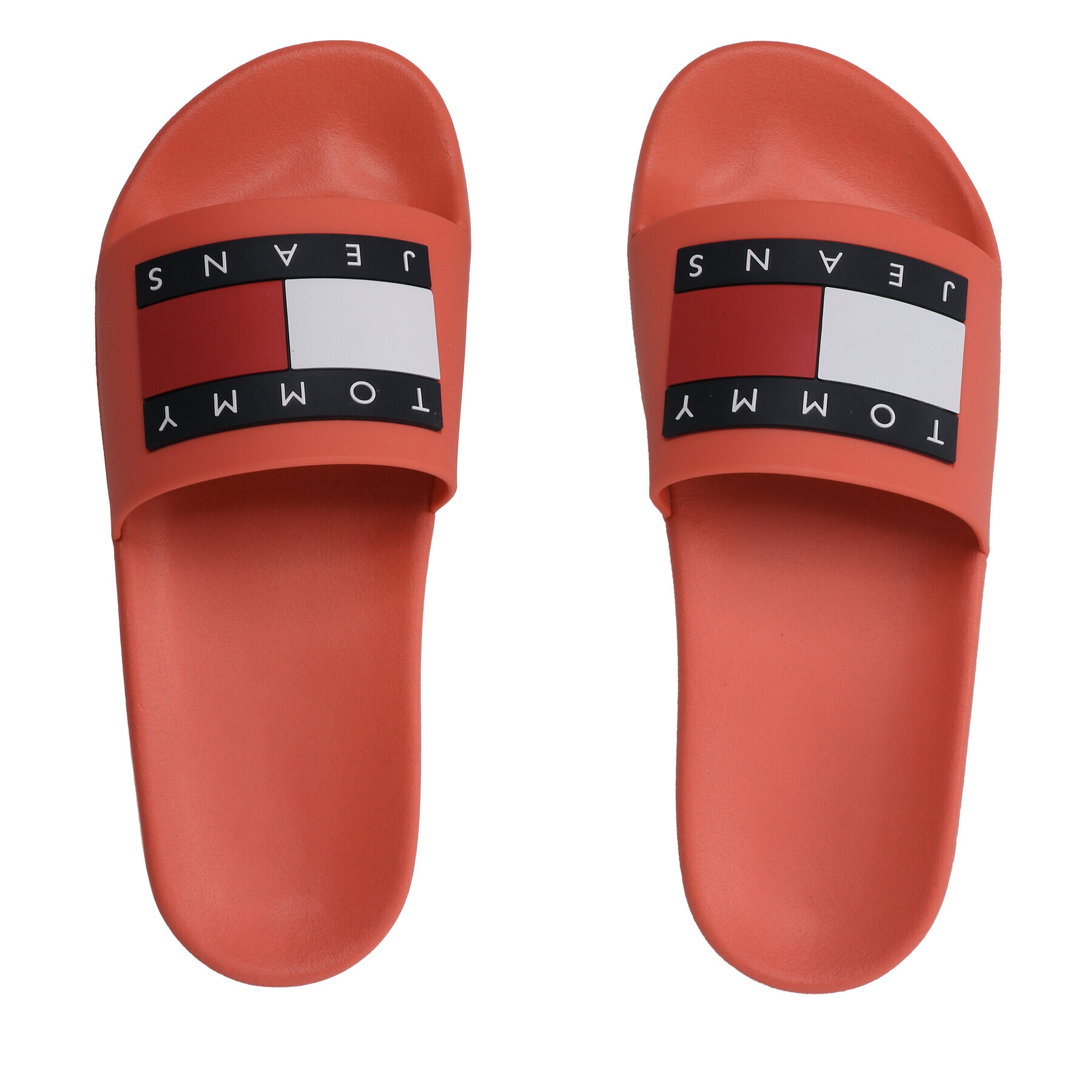 Tommy Jeans Șlapi Flag Pool Slide EN0EN02351 Coral - Pled.ro