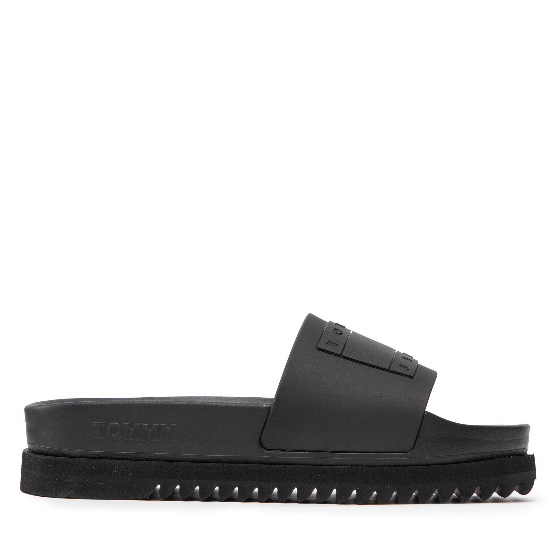 Tommy Jeans Șlapi Flatform Pool Slide EN0EN01820 Negru - Pled.ro