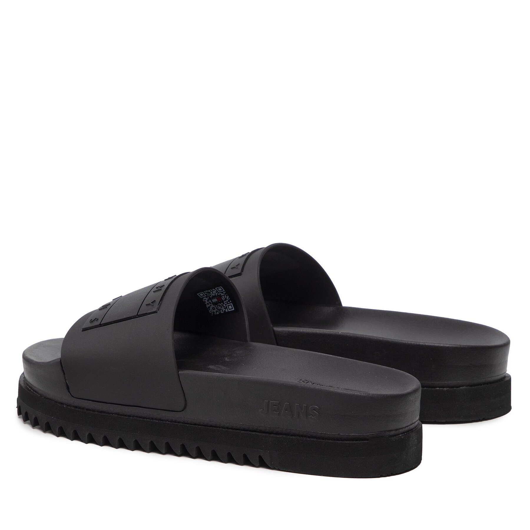 Tommy Jeans Șlapi Flatform Pool Slide EN0EN01820 Negru - Pled.ro