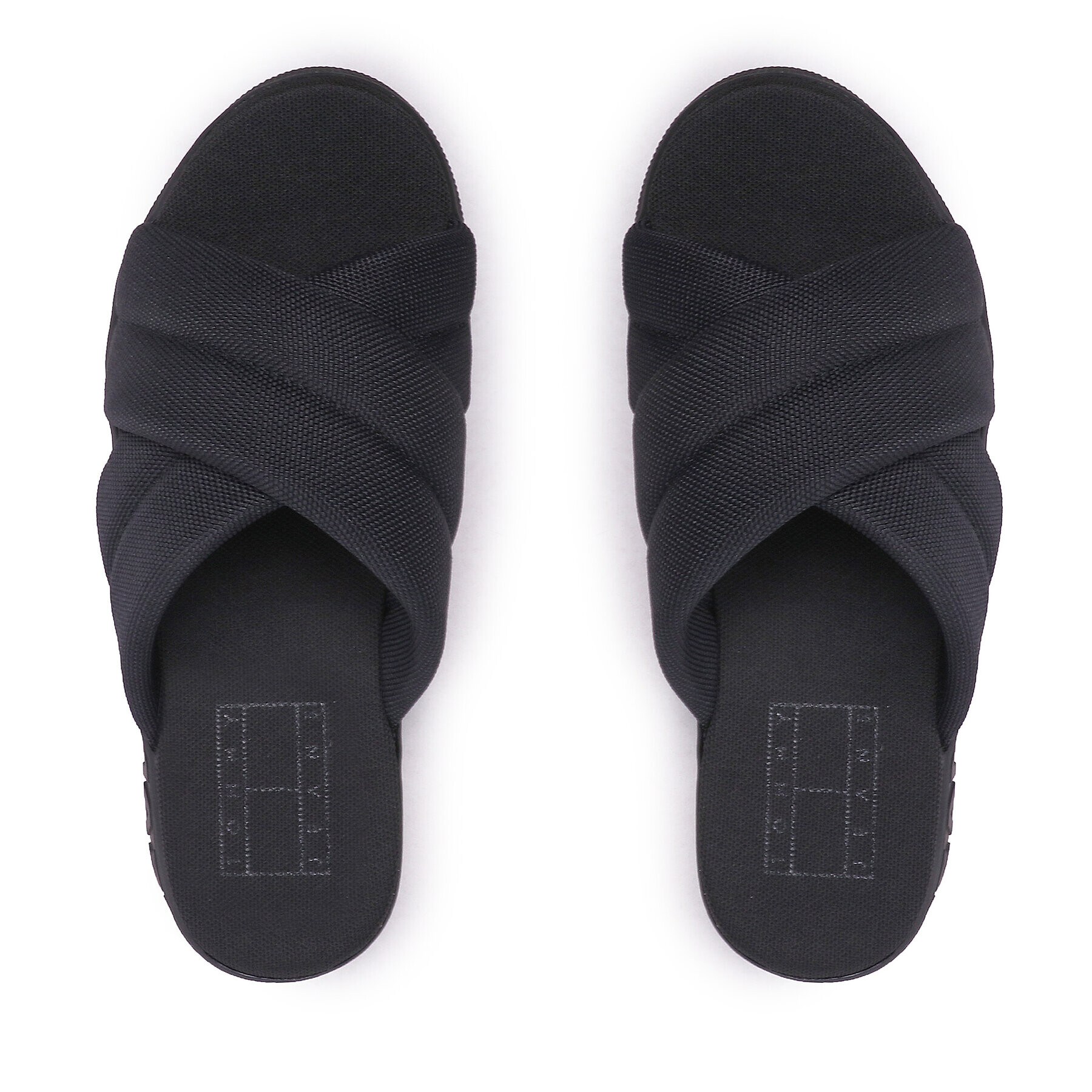 Tommy Jeans Șlapi Fltfrm Sandal EN0EN02116 Negru - Pled.ro