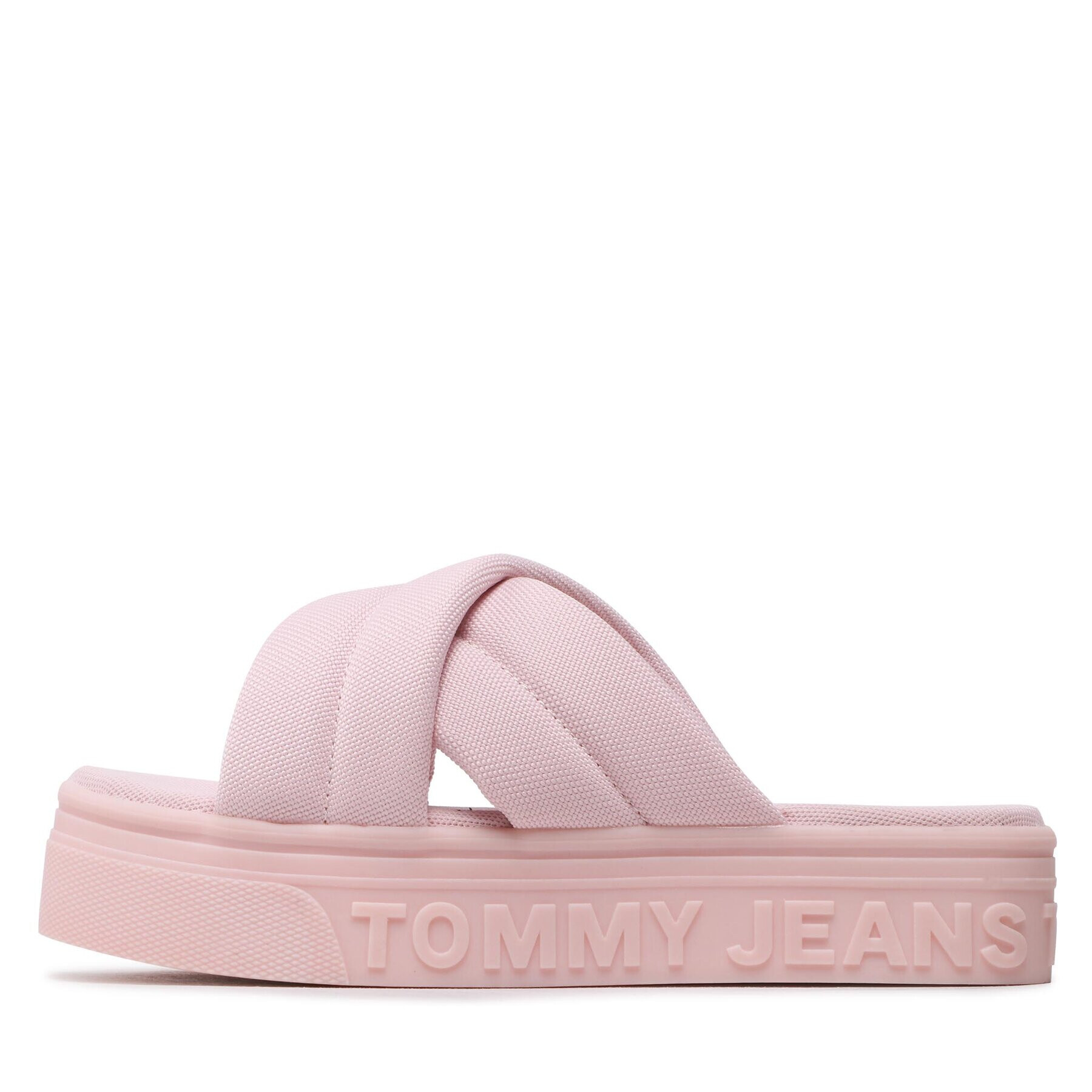 Tommy Jeans Șlapi Fltfrm Sandal EN0EN02116 Roz - Pled.ro