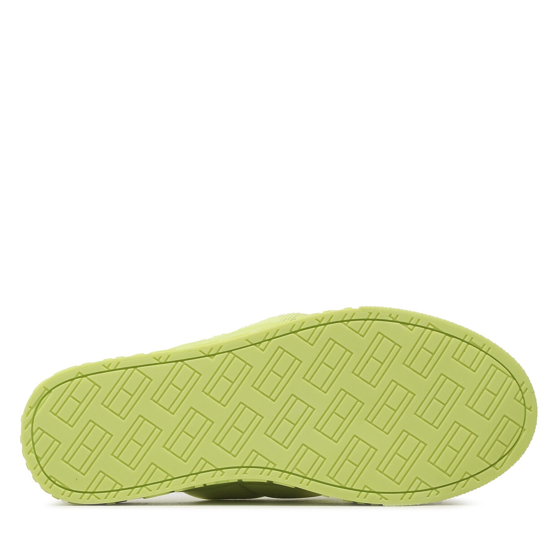 Tommy Jeans Șlapi Fltfrm Sandal EN0EN02116 Verde - Pled.ro