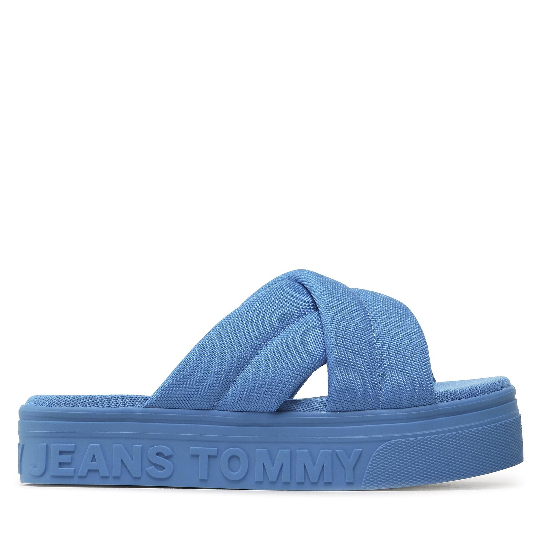 Tommy Jeans Șlapi Fltrm Sandal EN0EN02116 Albastru - Pled.ro