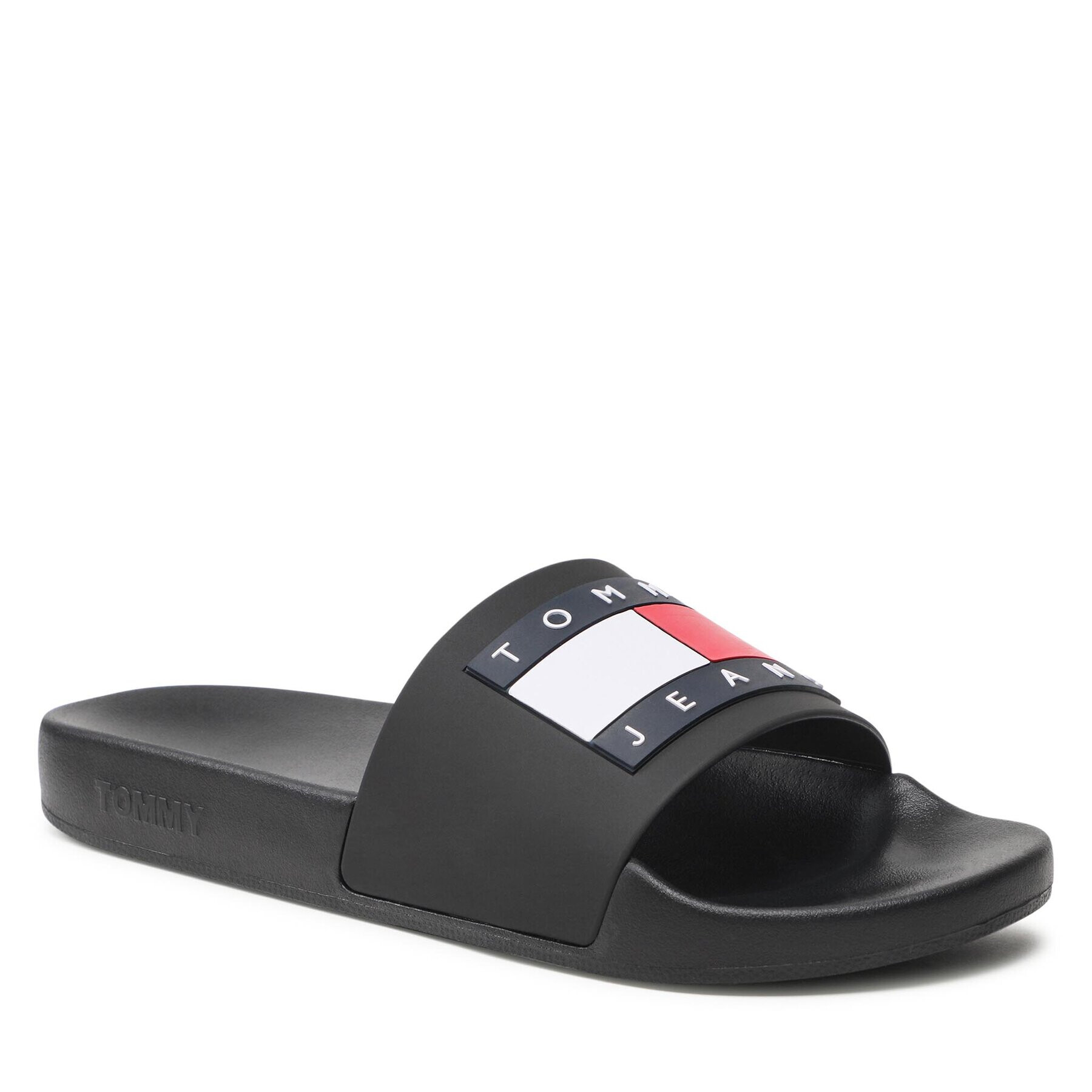 Tommy Jeans Șlapi Pool Slide Ess EM0EM01191 Negru - Pled.ro