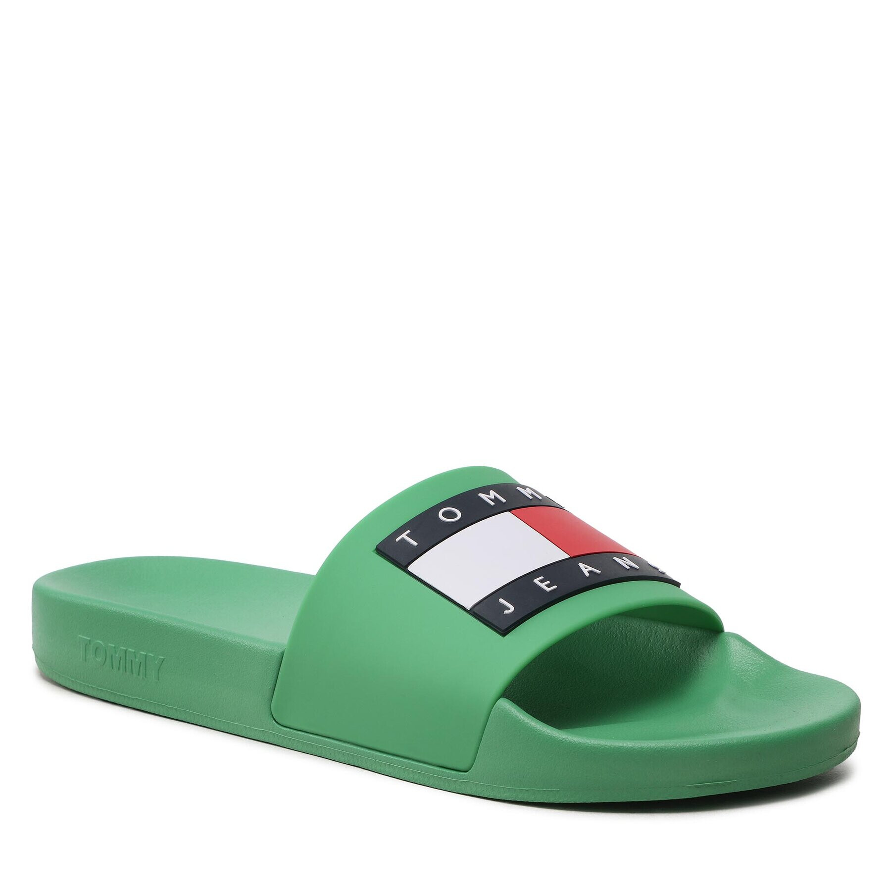 Tommy Jeans Șlapi Pool Slide Ess EM0EM01191 Verde - Pled.ro