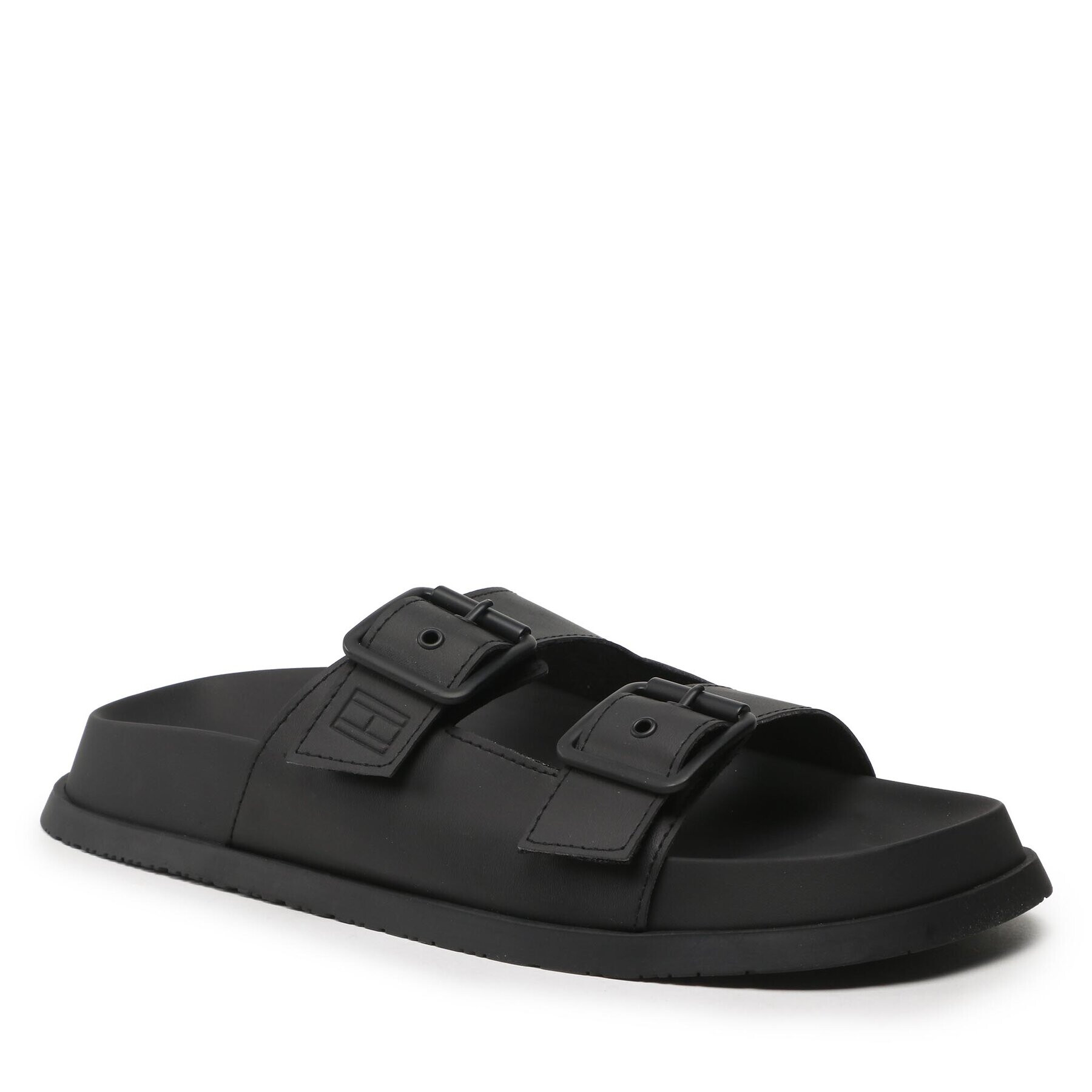 Tommy Jeans Șlapi Sandal EM0EM01148 Negru - Pled.ro