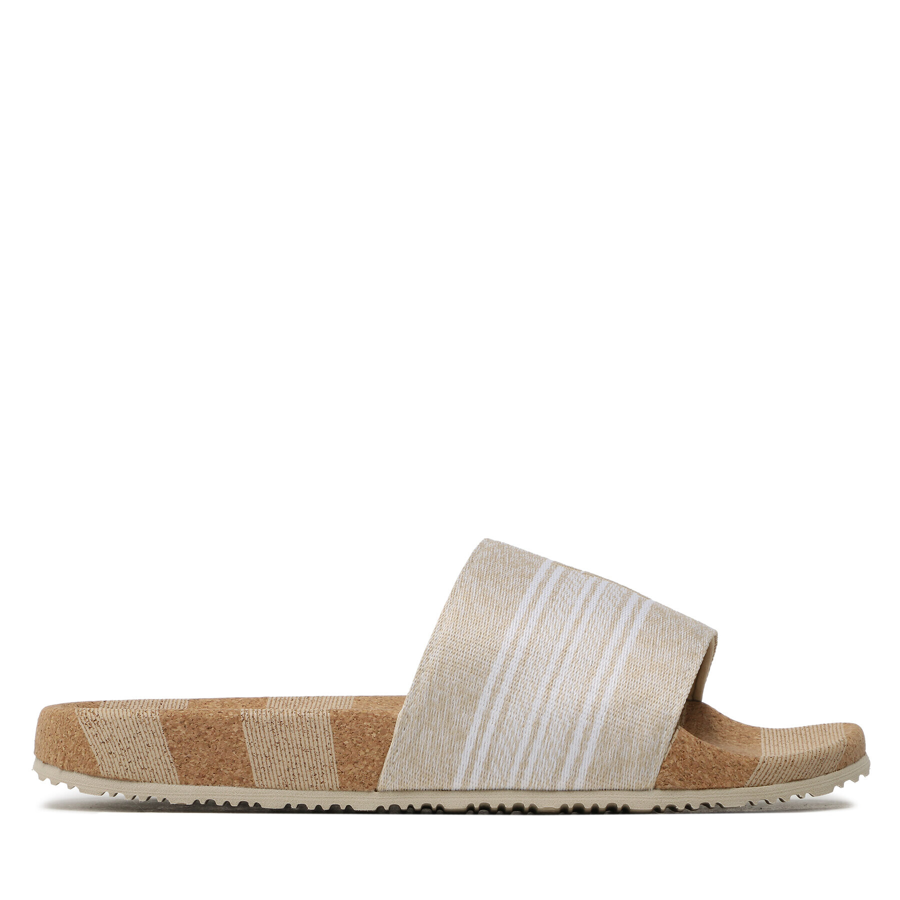 Tommy Jeans Șlapi Th Woven Slide FW0FW07259 Bej - Pled.ro