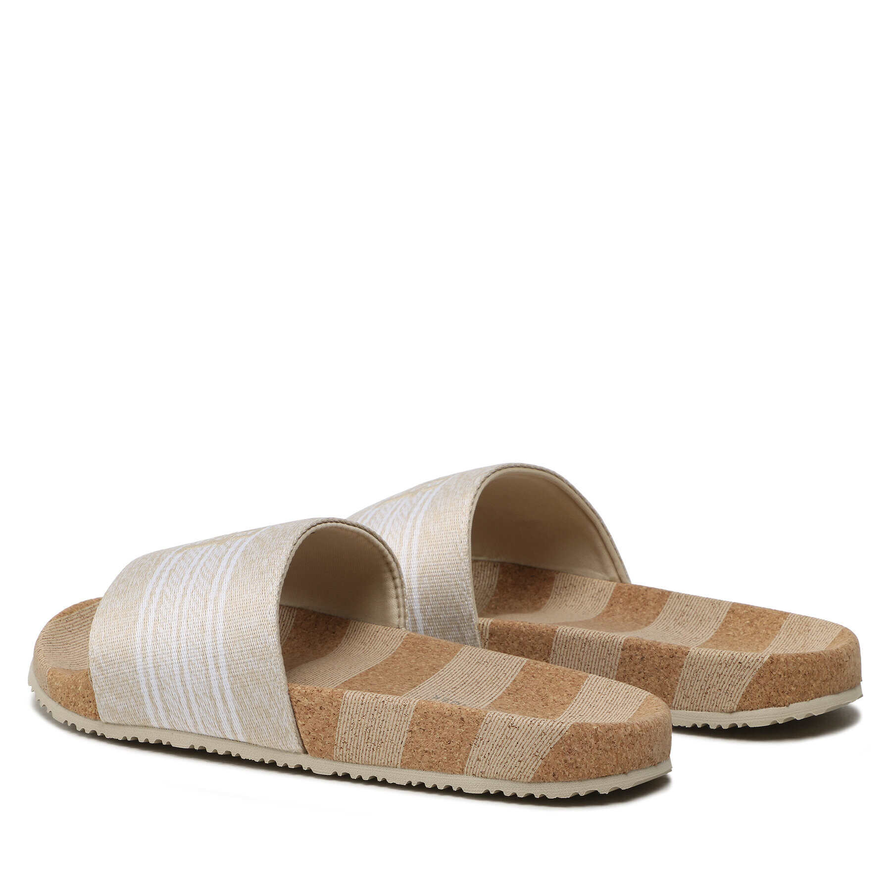 Tommy Jeans Șlapi Th Woven Slide FW0FW07259 Bej - Pled.ro