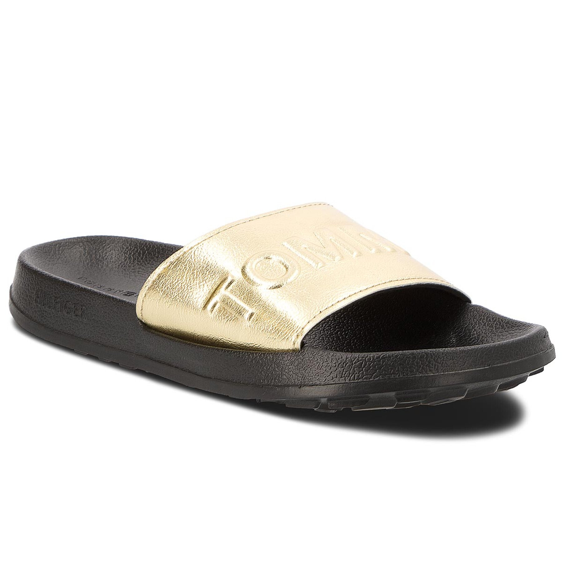 Tommy Jeans Șlapi Tj Metallic Pool Slide EN0EN00227 Auriu - Pled.ro