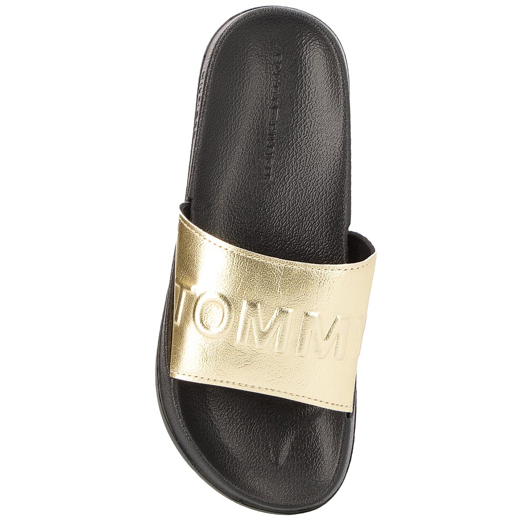 Tommy Jeans Șlapi Tj Metallic Pool Slide EN0EN00227 Auriu - Pled.ro