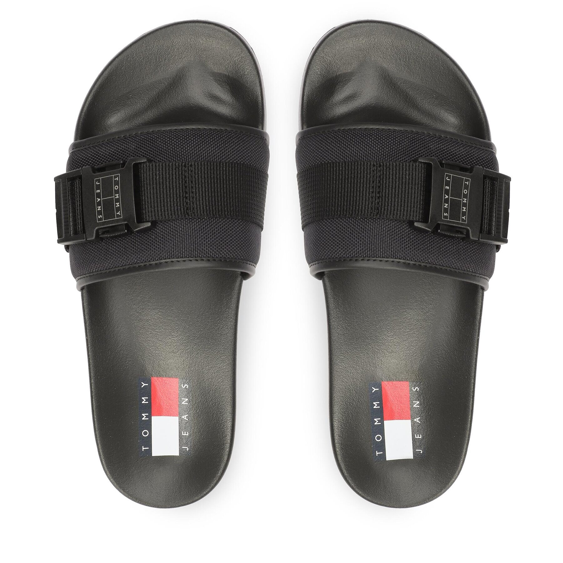 Tommy Jeans Șlapi Tjm Bucke Pool Slide EM0EM01338 Negru - Pled.ro