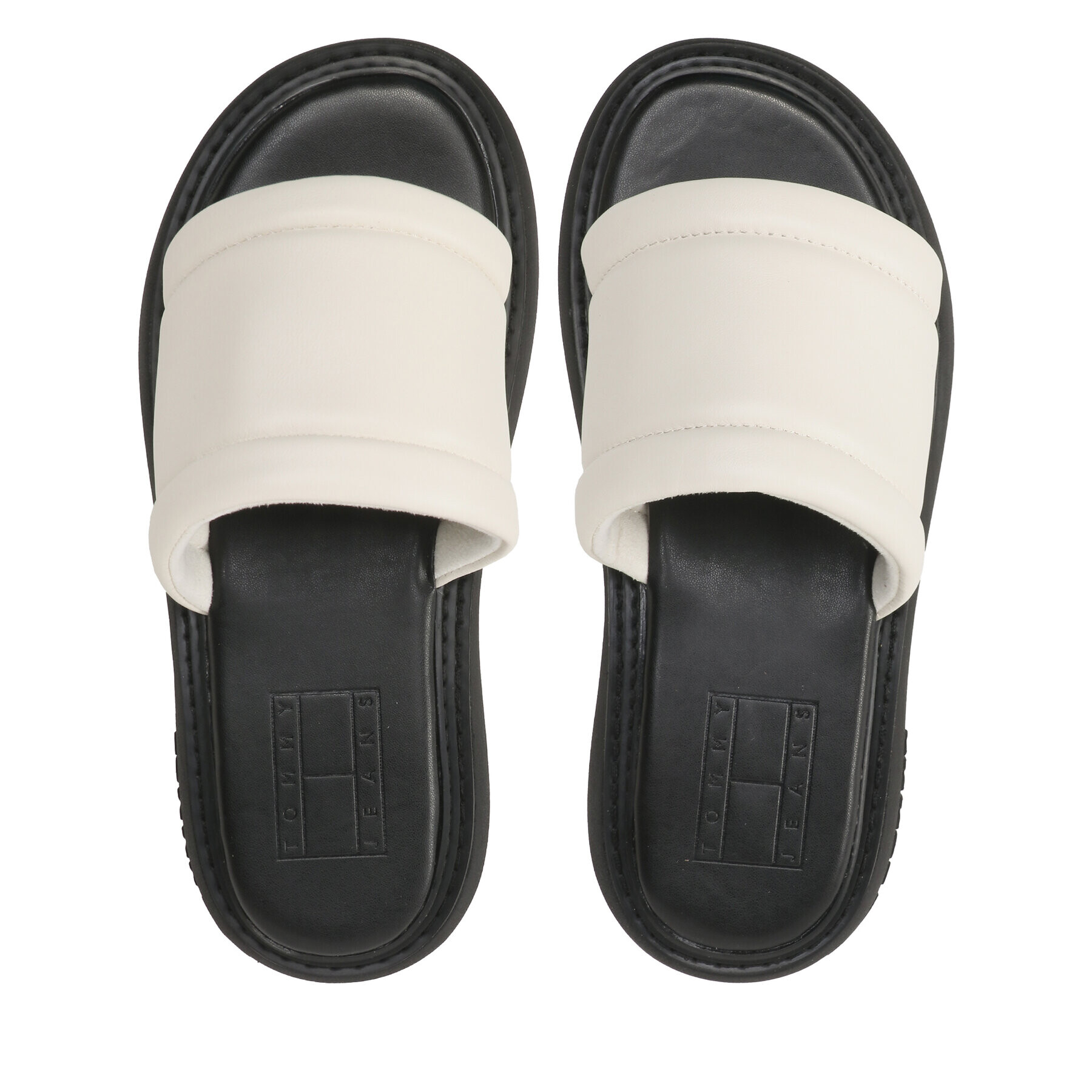 Tommy Jeans Șlapi Volume Sandal EN0EN02076 Écru - Pled.ro