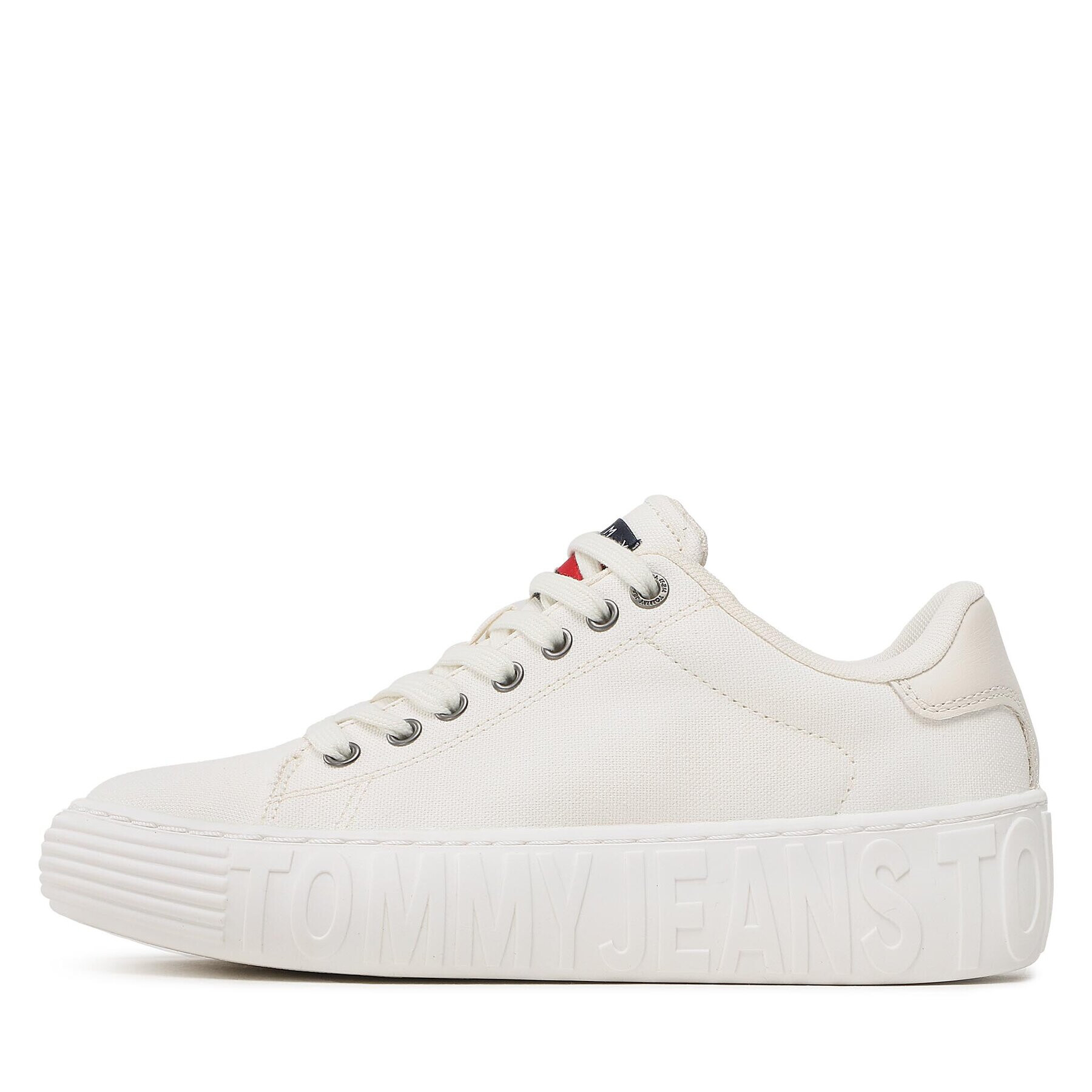 Tommy Jeans Sneakers New Cupsole Cnvas Lc EN0EN02171 Écru - Pled.ro