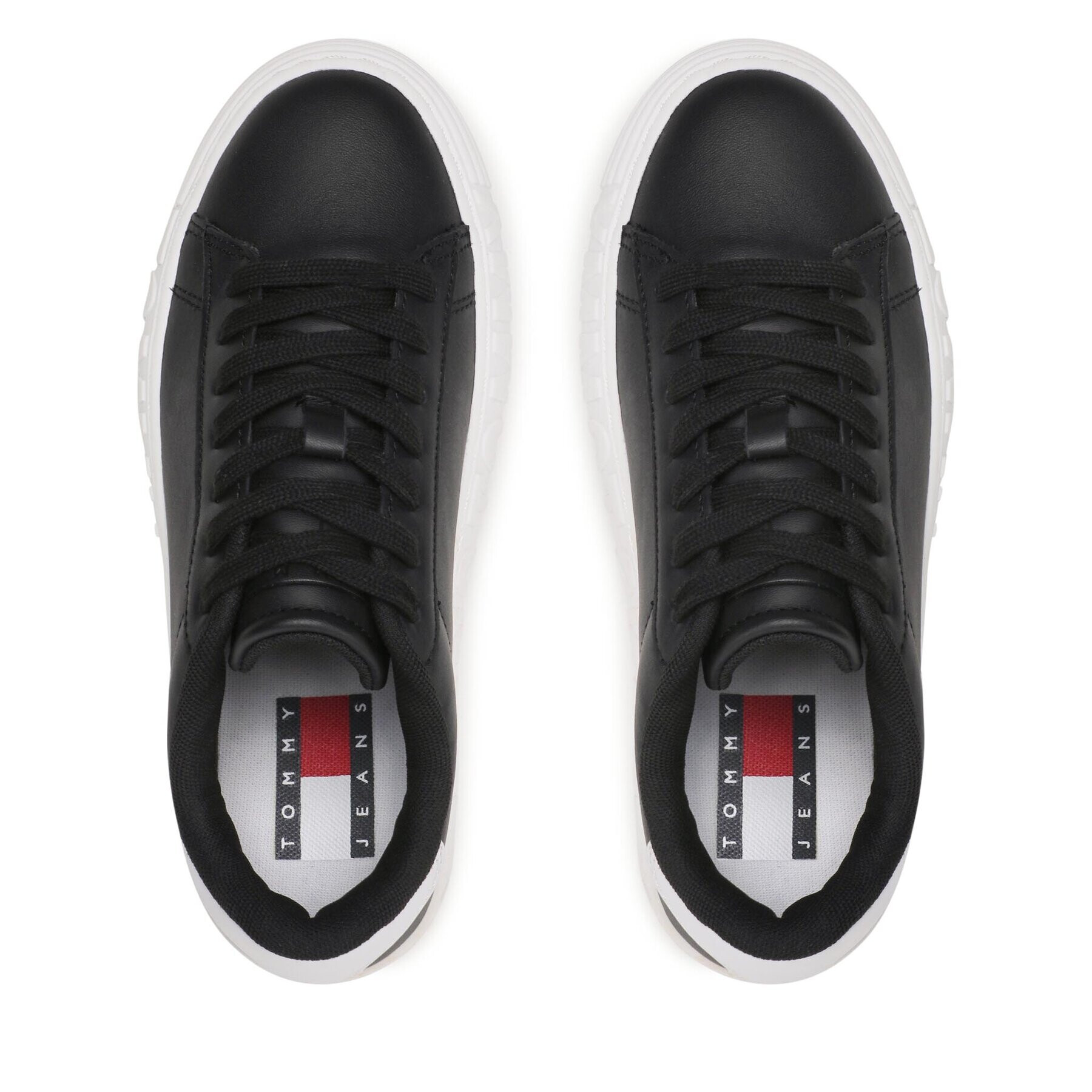 Tommy Jeans Sneakers New Cupsole Leather EN0EN02137 Negru - Pled.ro