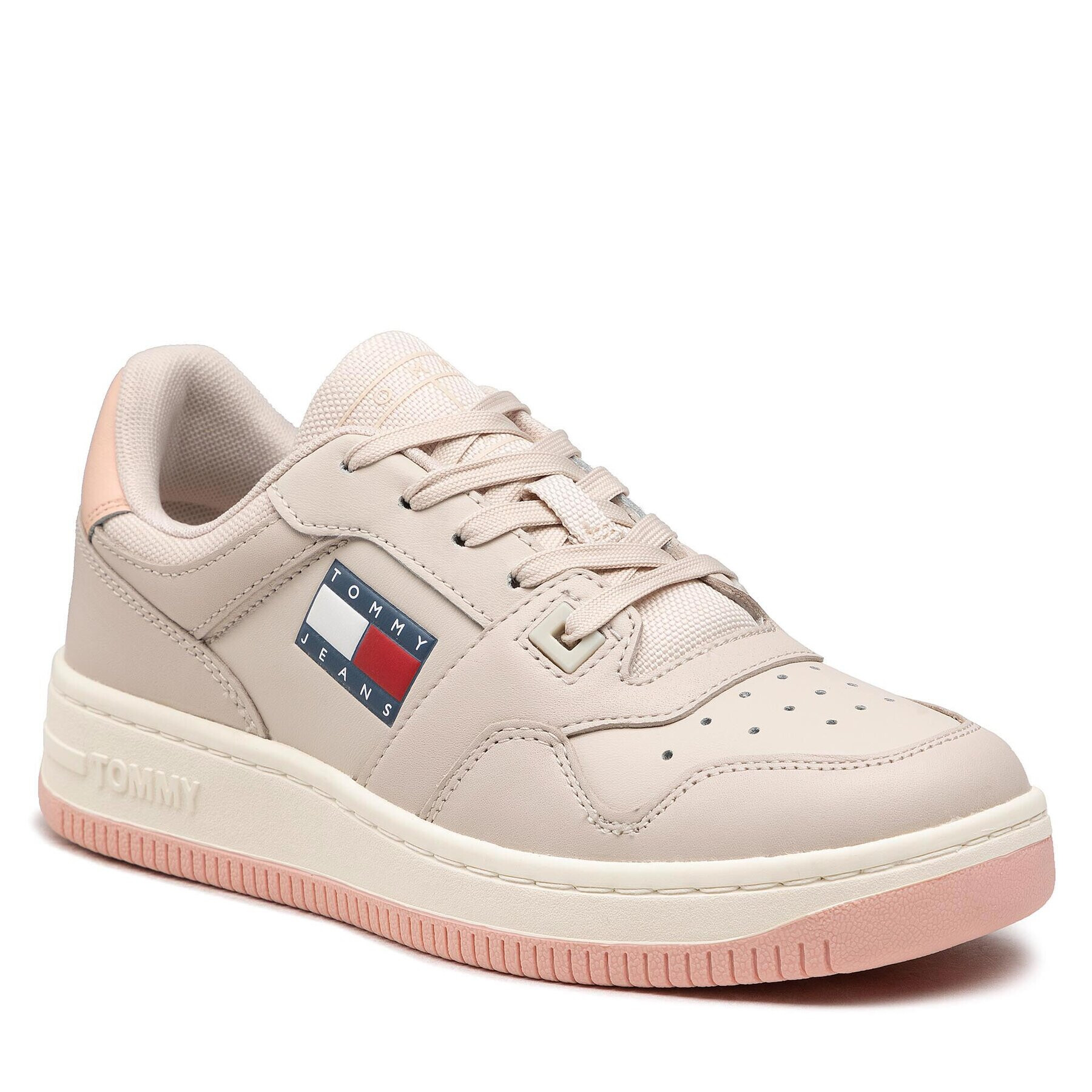 Tommy Jeans Sneakers Retro Basket Wmn EN0EN01723 Bej - Pled.ro