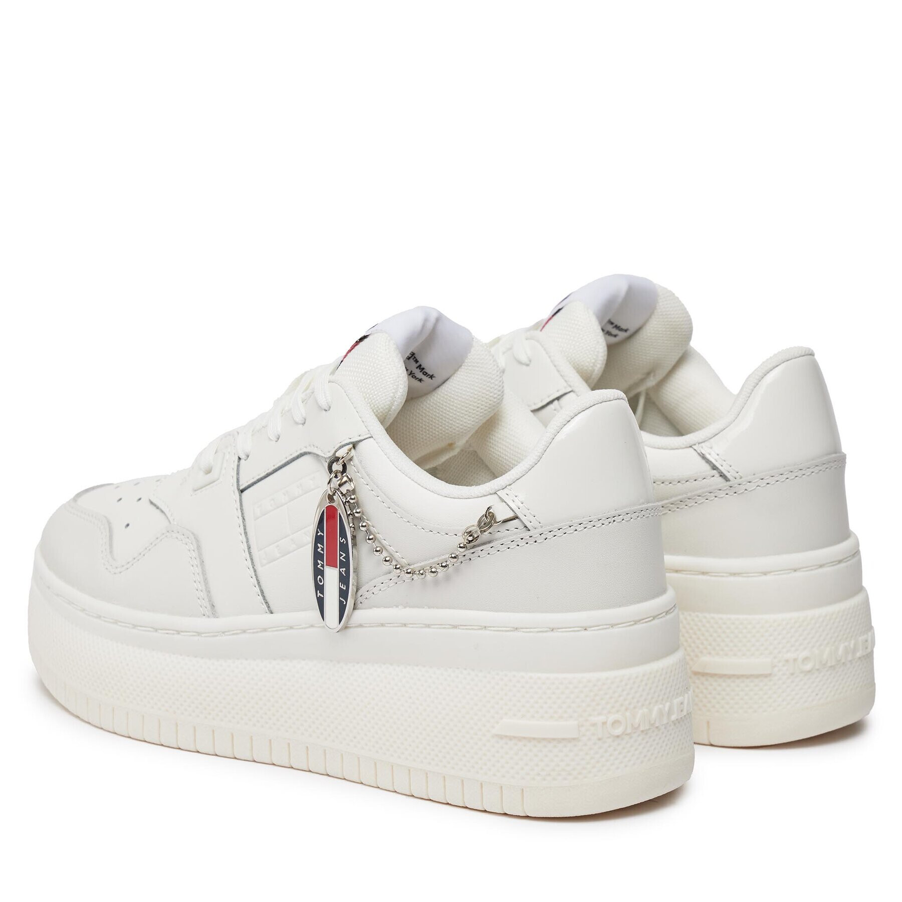 Tommy Jeans Sneakers Tjw Retro Basket Flatform Charm EN0EN02421 Écru - Pled.ro