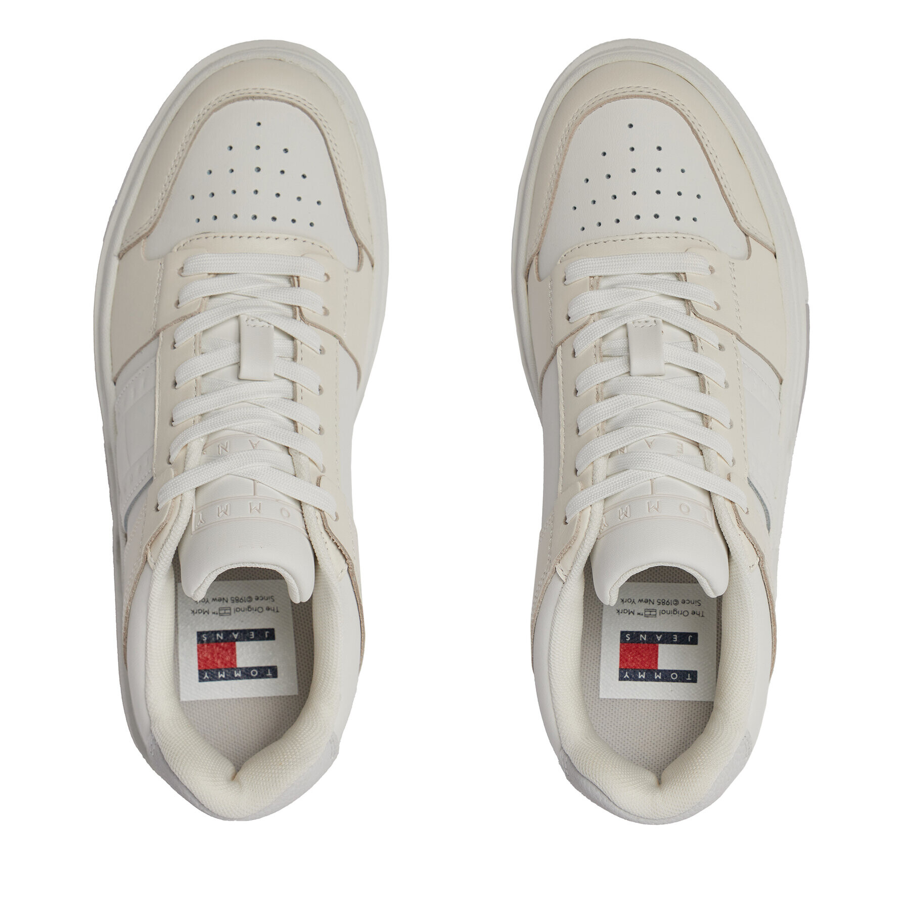 Tommy Jeans Sneakers Tjw Skate Sneaker Ltr EN0EN02423 Écru - Pled.ro