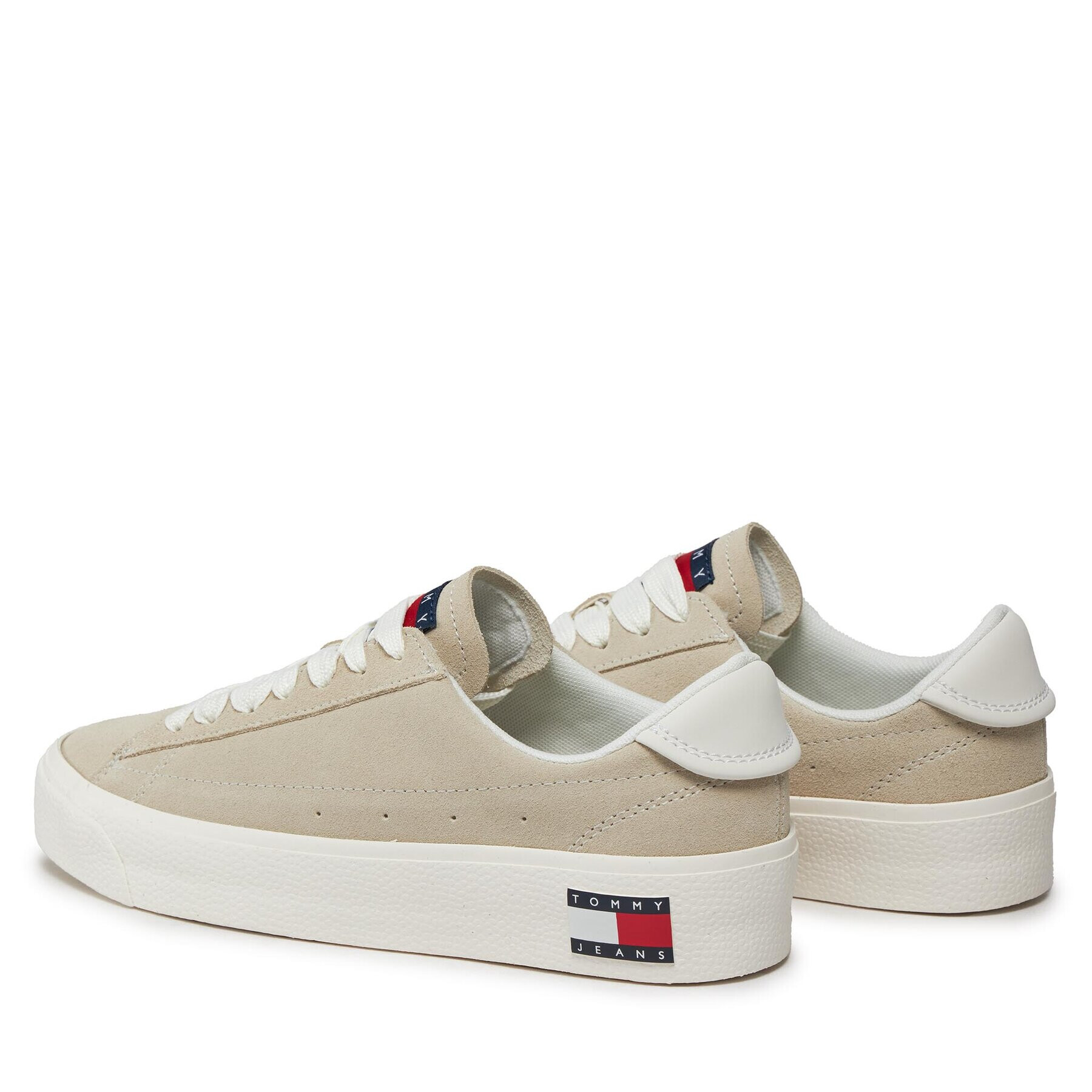 Tommy Jeans Sneakers Tjw Vulc Flatform Suede Sneaker EN0EN02519 Bej - Pled.ro