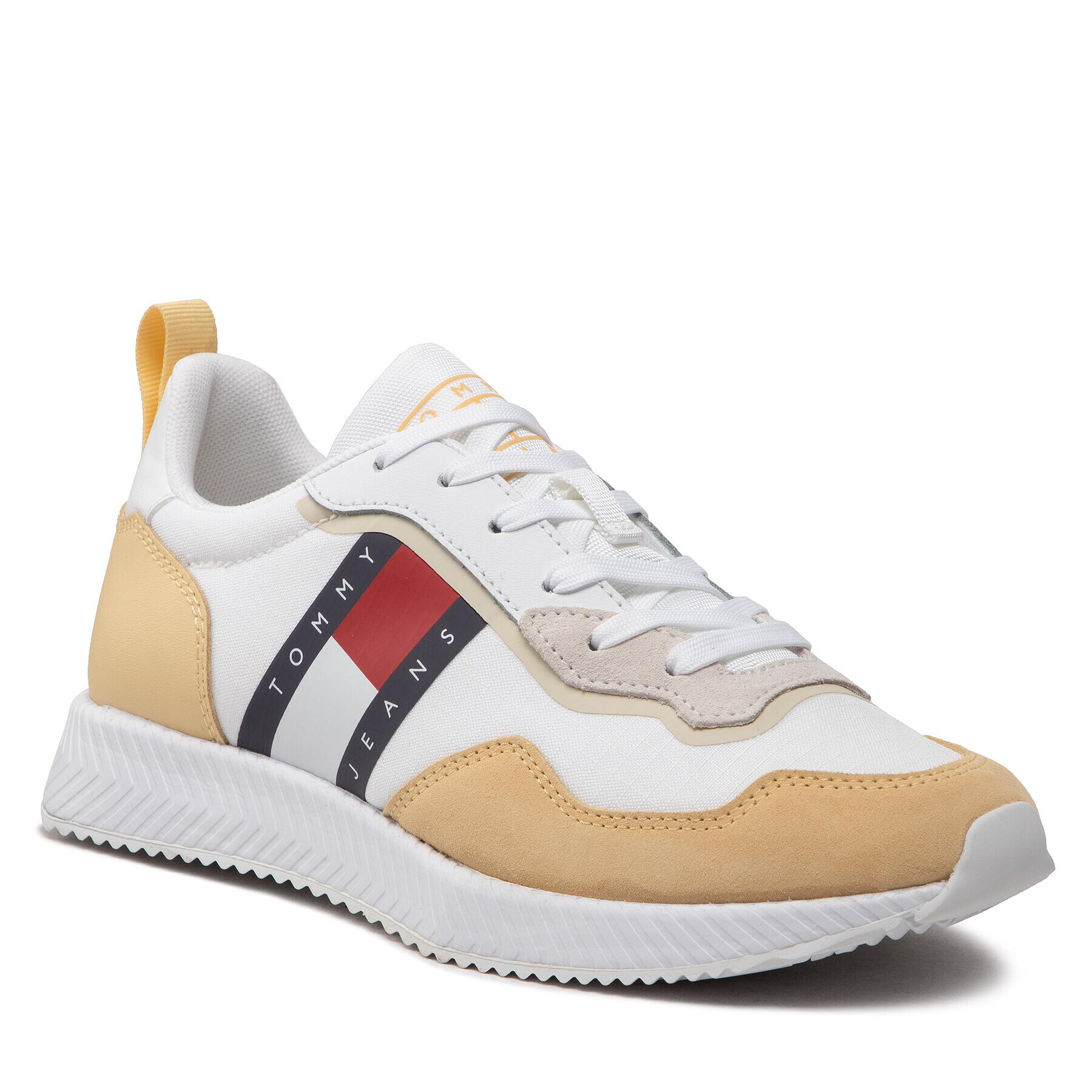 Tommy Jeans Sneakers Track Cleat Wmn EN0EN01850 Alb - Pled.ro